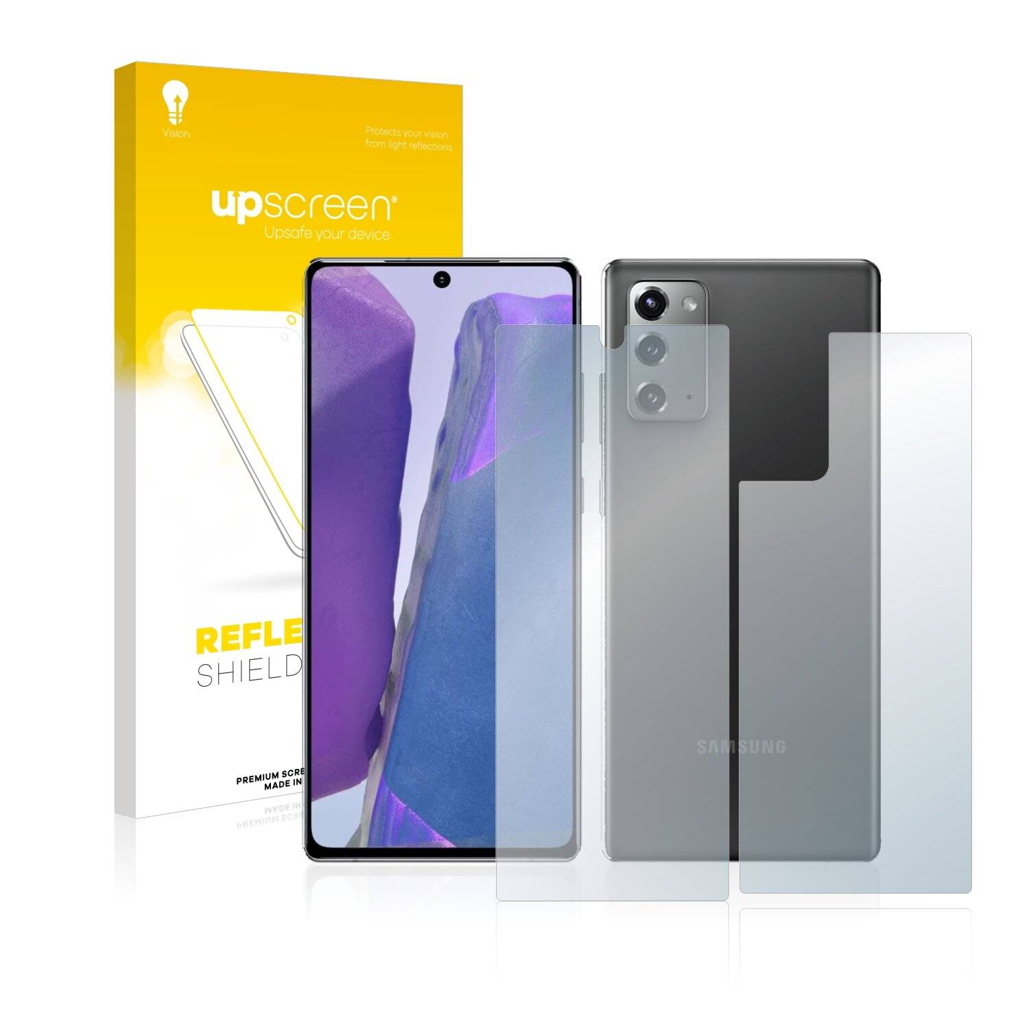 upscreen Reflection Shield Matte Premium Displayschutzfolie für Samsung Galaxy Note 20