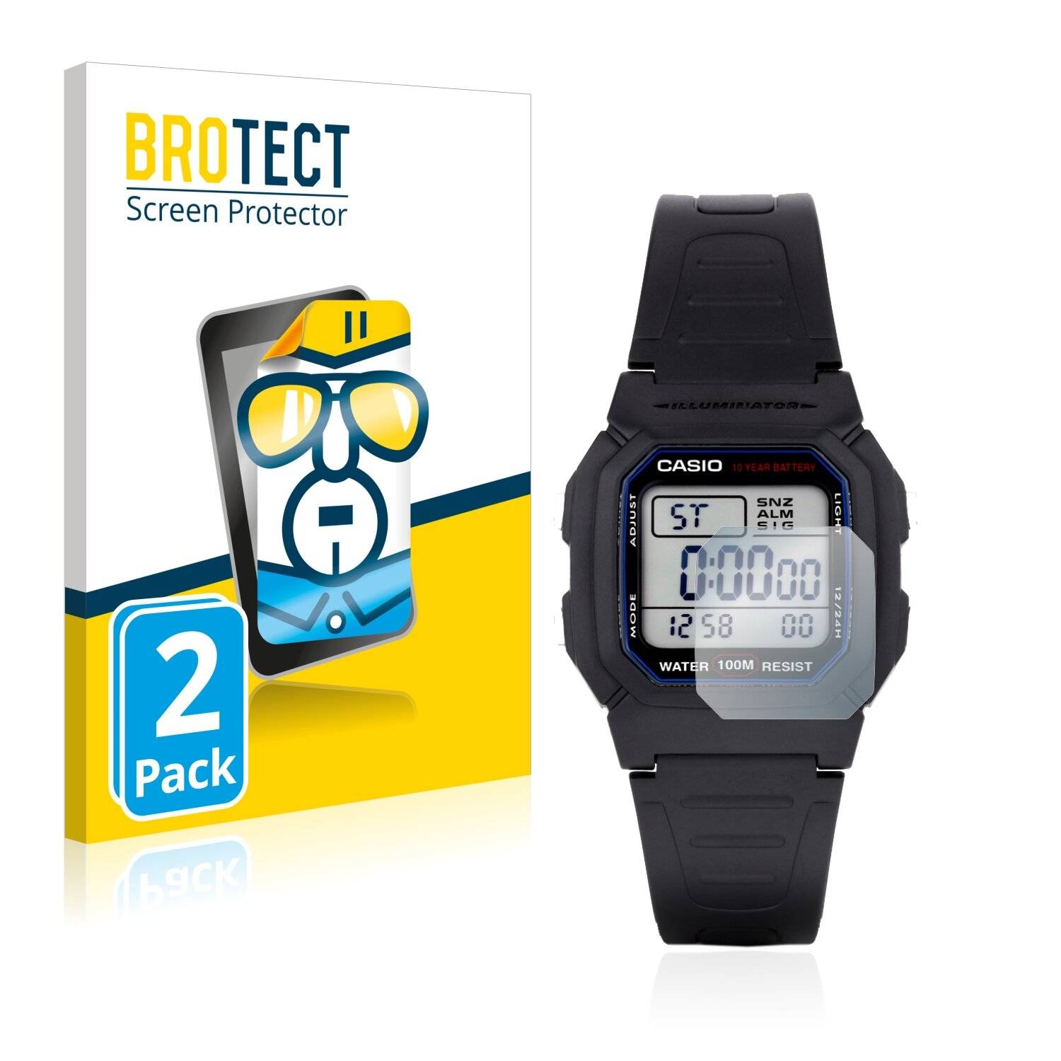 2x BROTECT HD-Clear Displayschutzfolie für Casio