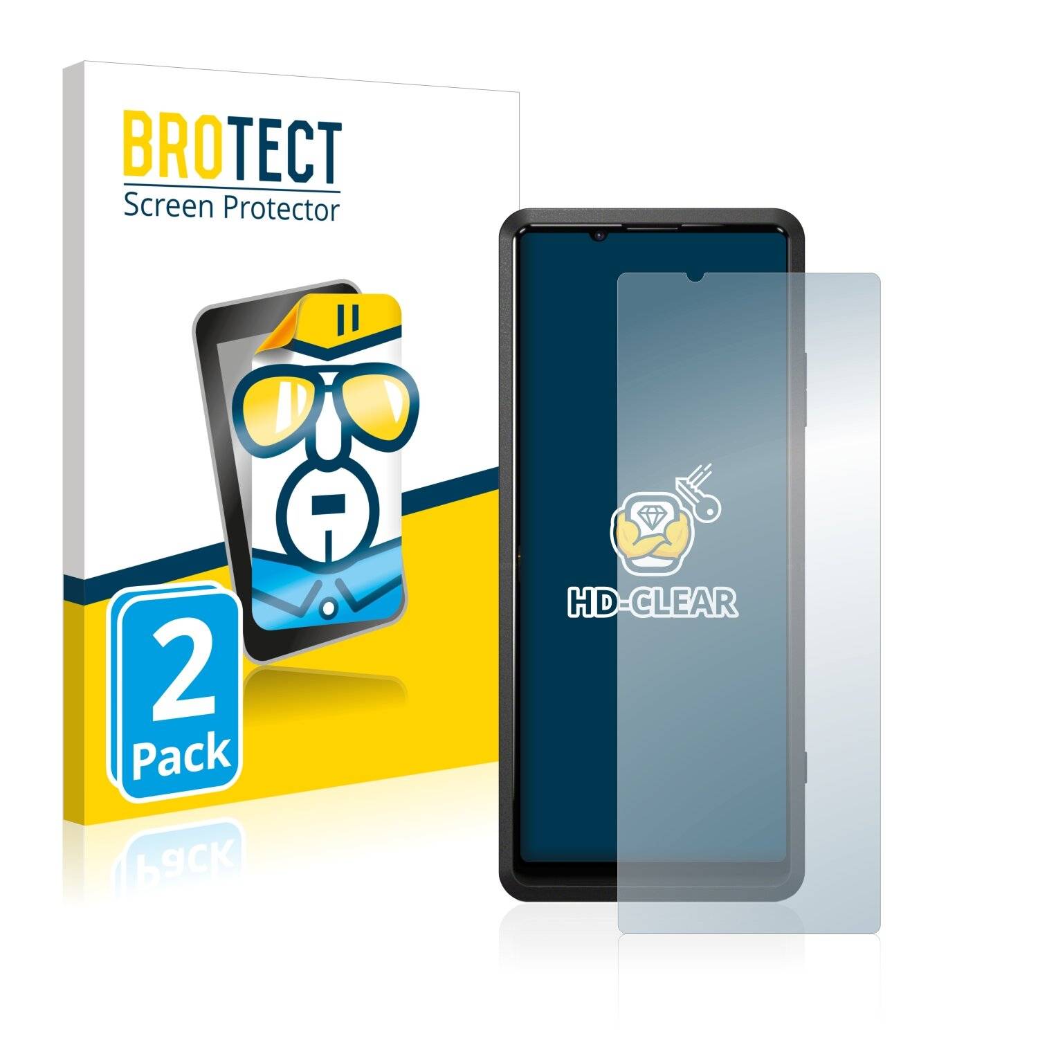 2x BROTECT HD-Clear Displayschutzfolie für Sony Xperia Pro