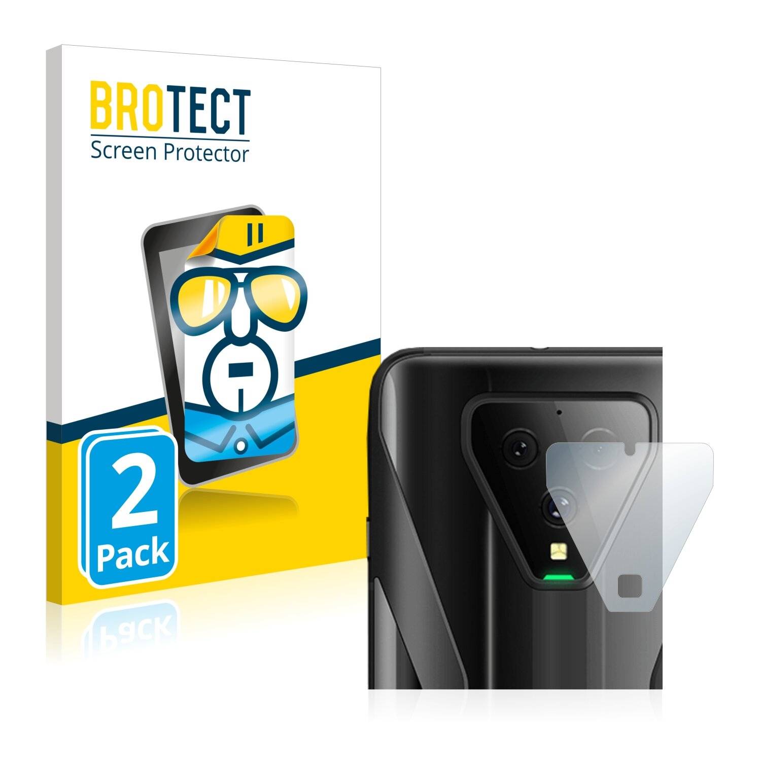 2x BROTECT HD-Clear Displayschutzfolie für Xiaomi Black Shark 3 Pro (NUR