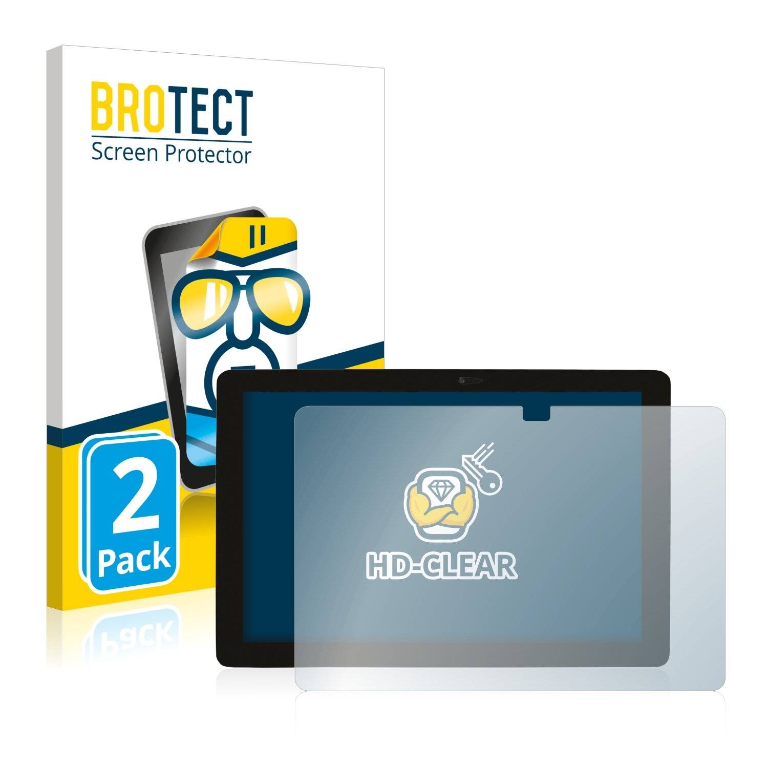2x BROTECT HD-Clear Displayschutzfolie für Captiva Pad 10
