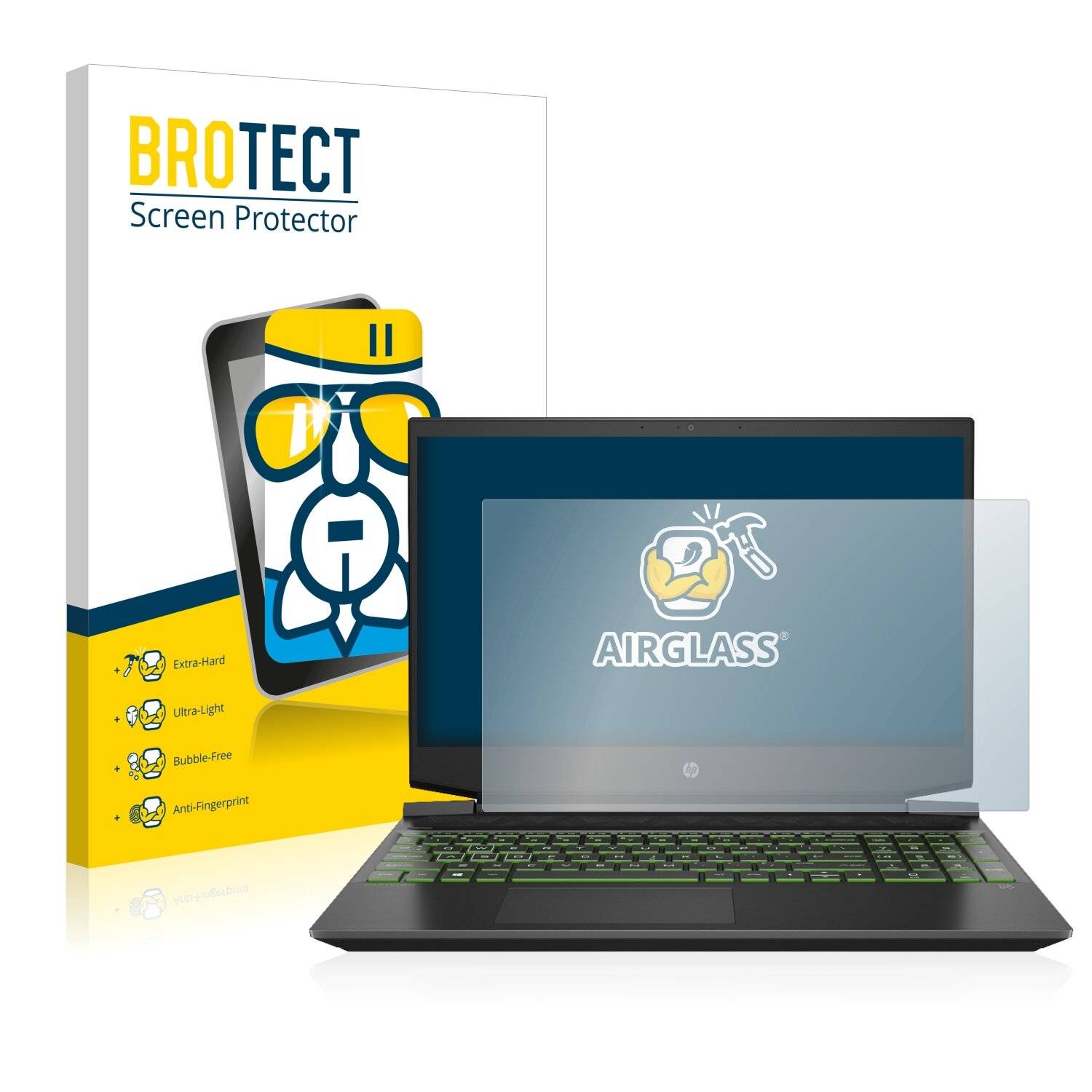 BROTECT AirGlass Schutzglas Folie für HP Pavilion