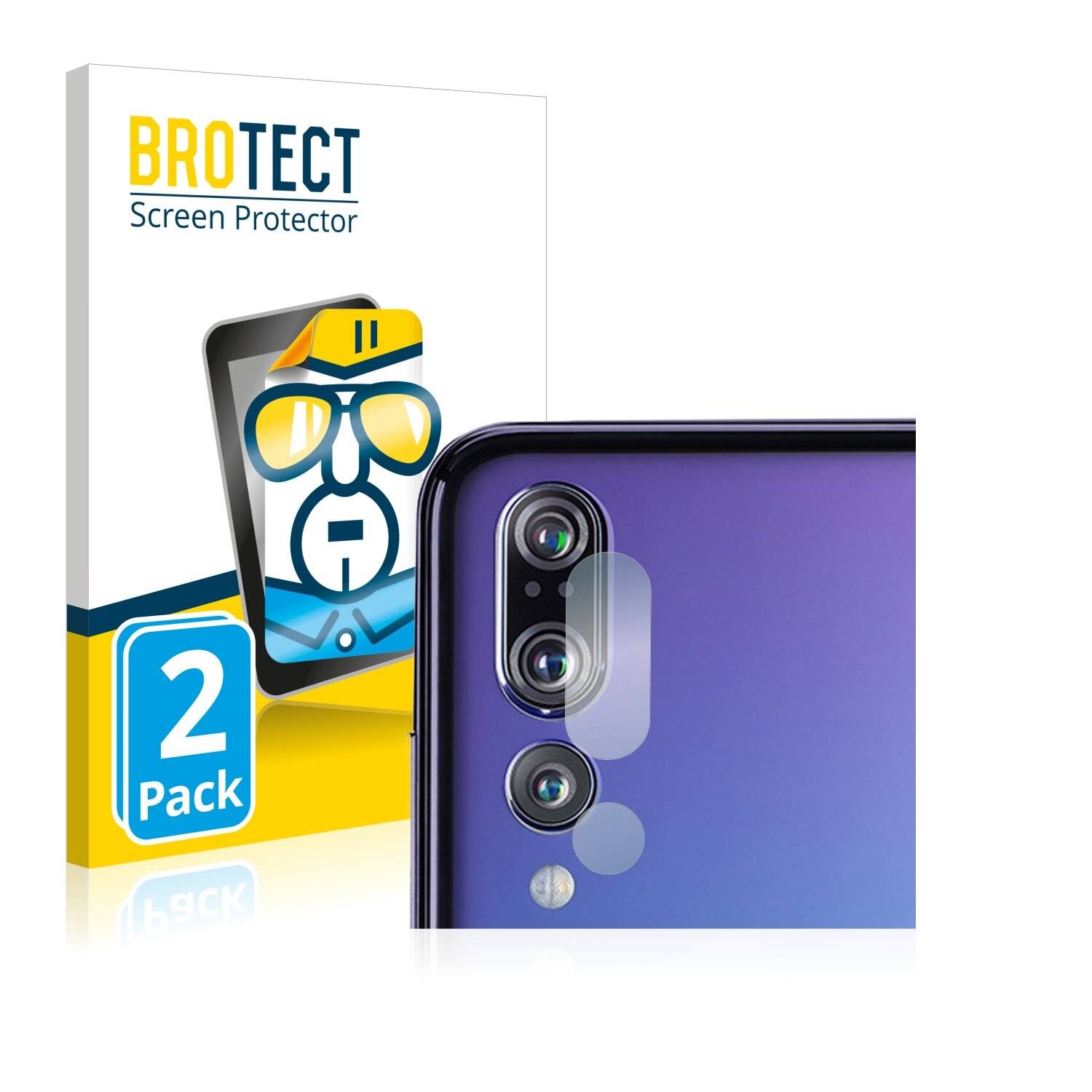 2x BROTECT HD-Clear Displayschutzfolie für Huawei P20 Plus (NUR