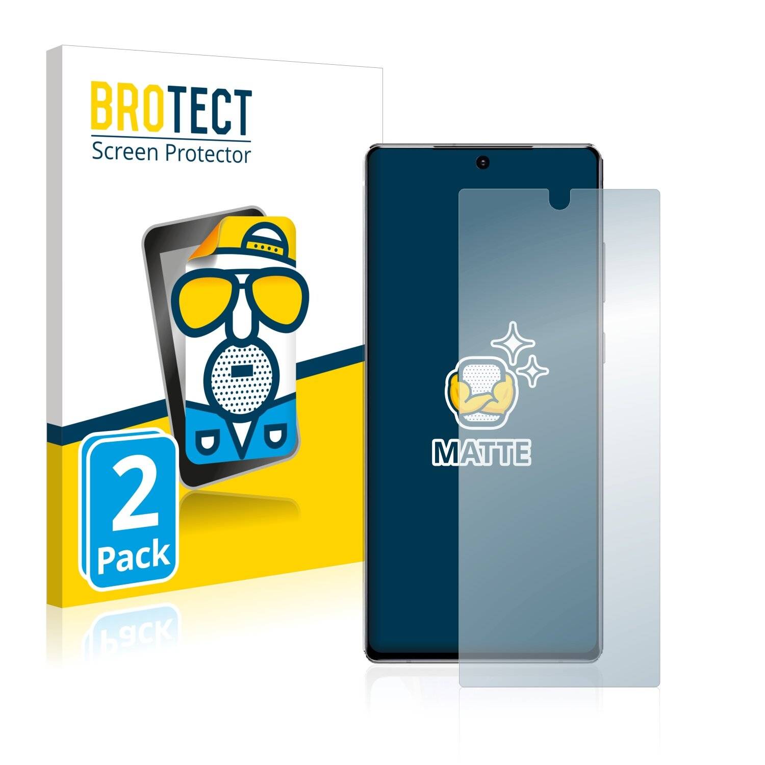 2x BROTECT Matte Displayschutzfolie für Samsung Galaxy Note 20 - Entspiegelt,