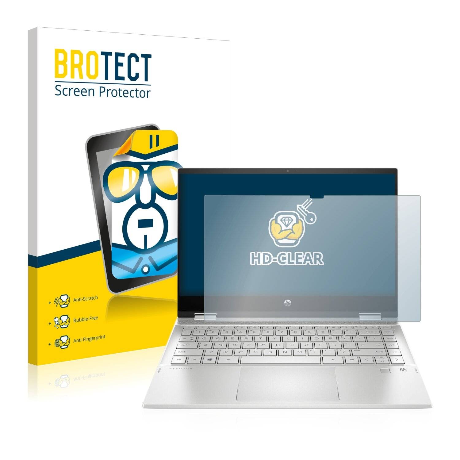 BROTECT HD-Clear Displayschutzfolie für HP Pavilion x360