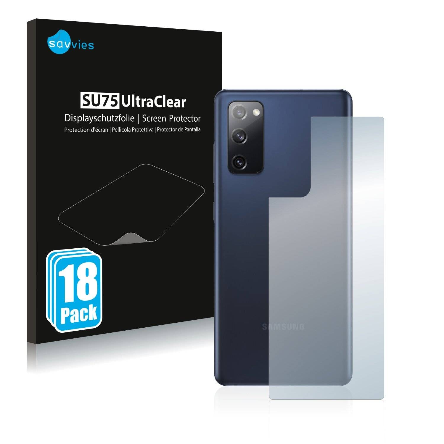 18x Savvies SU75 Displayschutzfolie für Samsung Galaxy S20 FE 5G