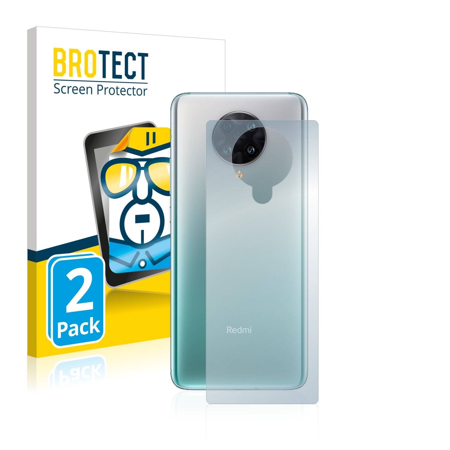 2x BROTECT HD-Clear Displayschutzfolie für Xiaomi Redmi K30 Ultra