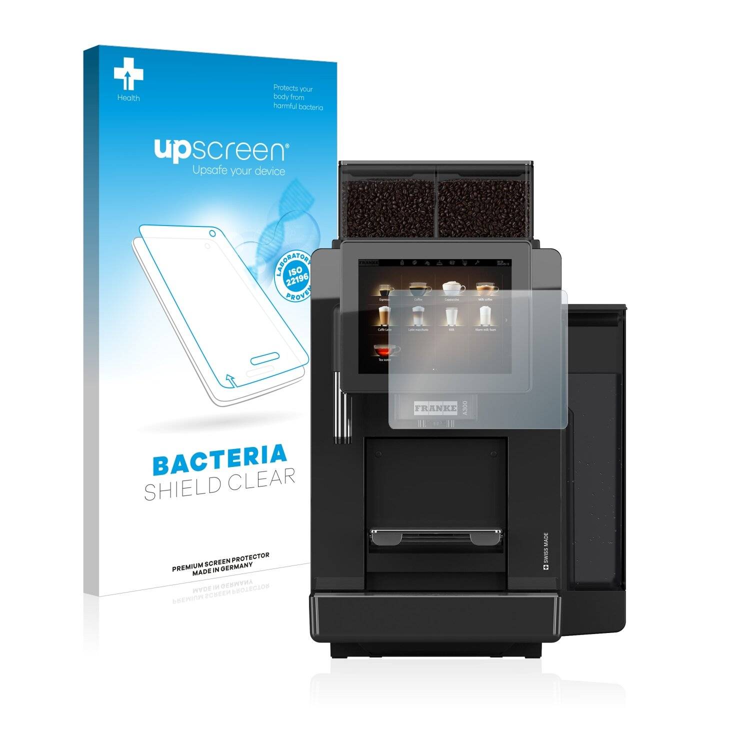 upscreen Bacteria Shield Clear Premium Antibakterielle Displayschutzfolie für Franke