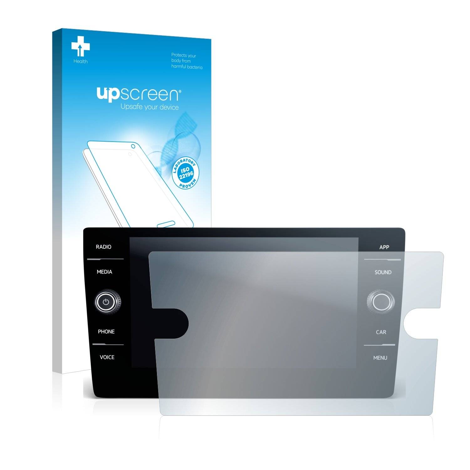 upscreen Bacteria Shield Clear Premium Antibakterielle Displayschutzfolie für Volkswagen
