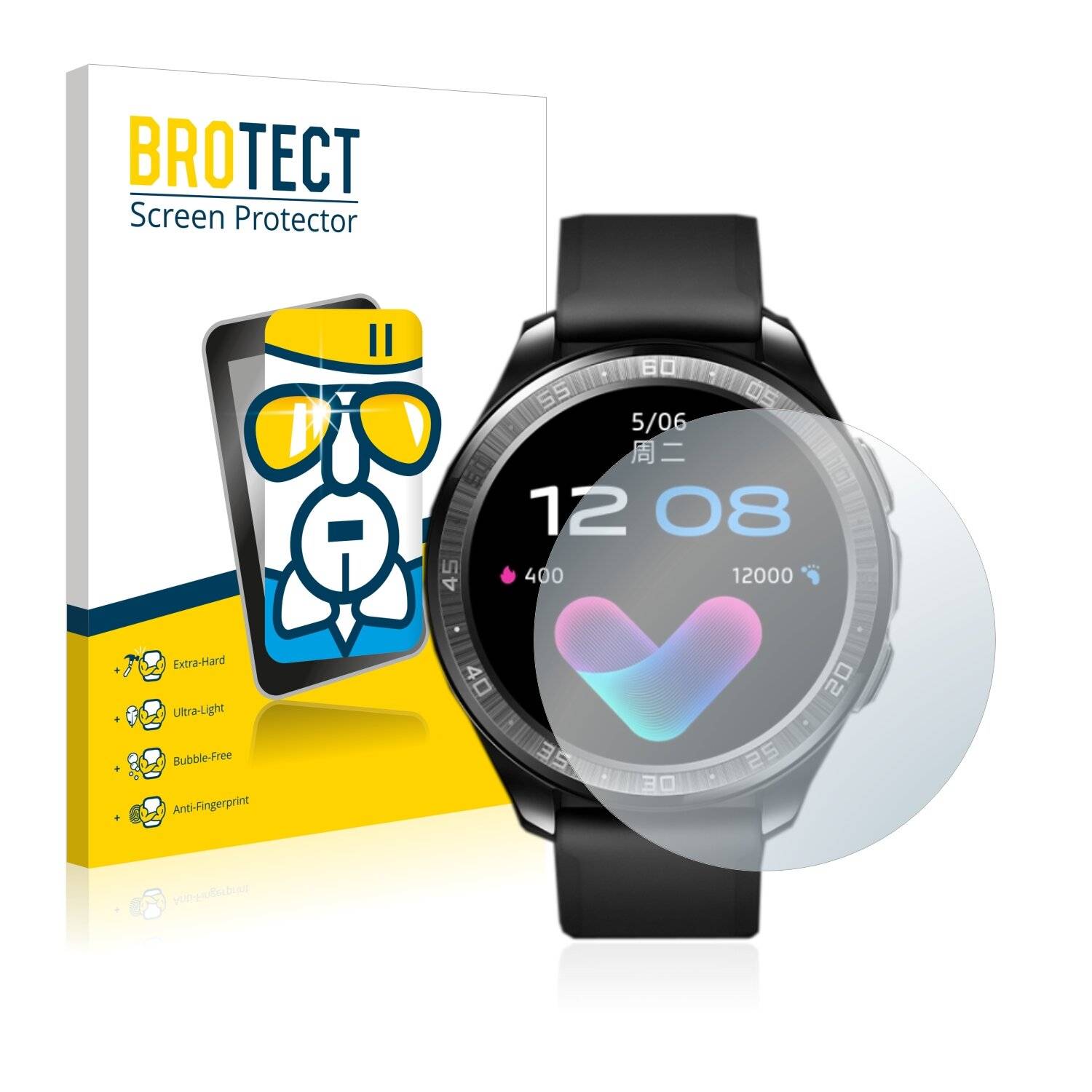 BROTECT AirGlass Schutzglas Folie für Vivo Watch (46