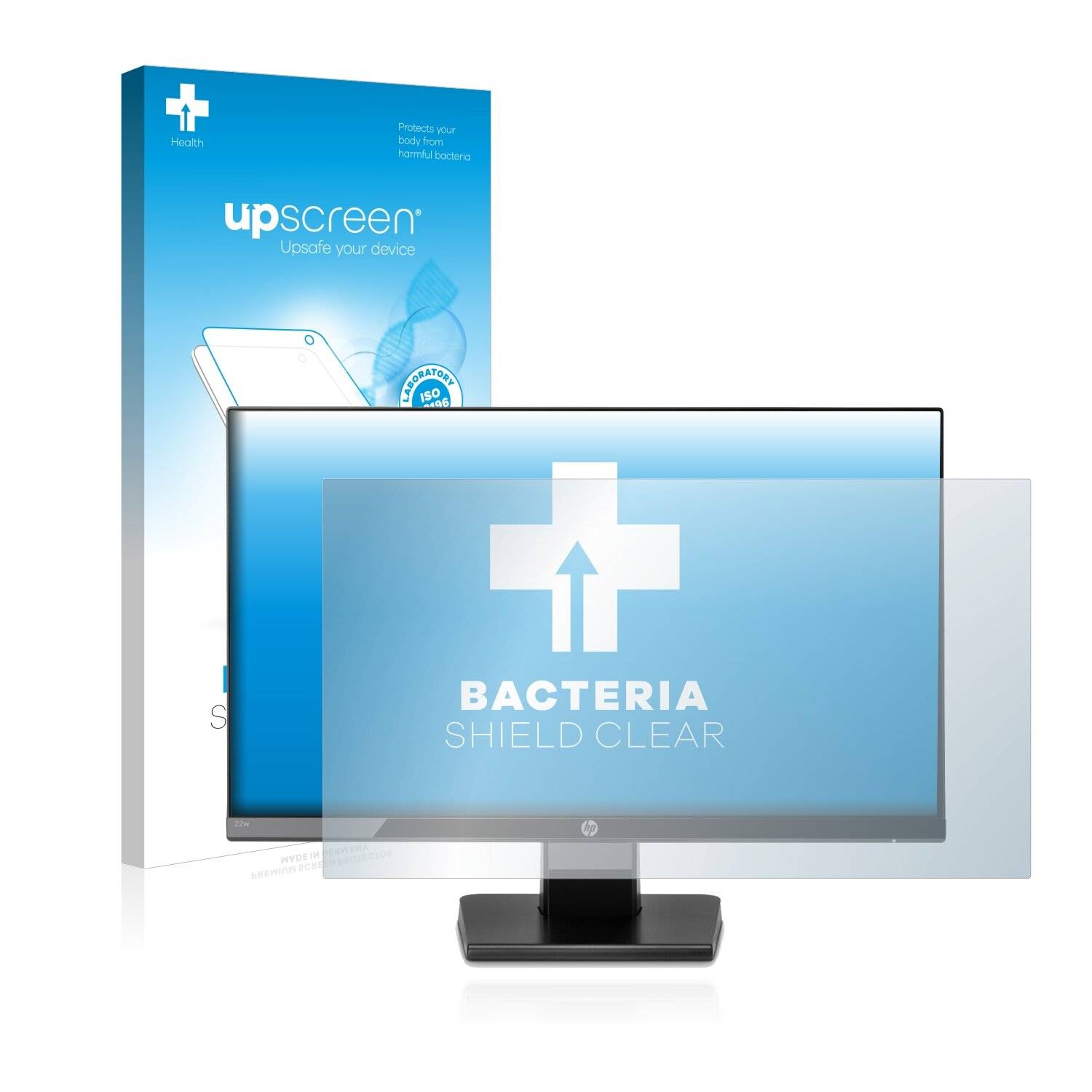 upscreen Bacteria Shield Clear Premium Antibakterielle Displayschutzfolie für HP