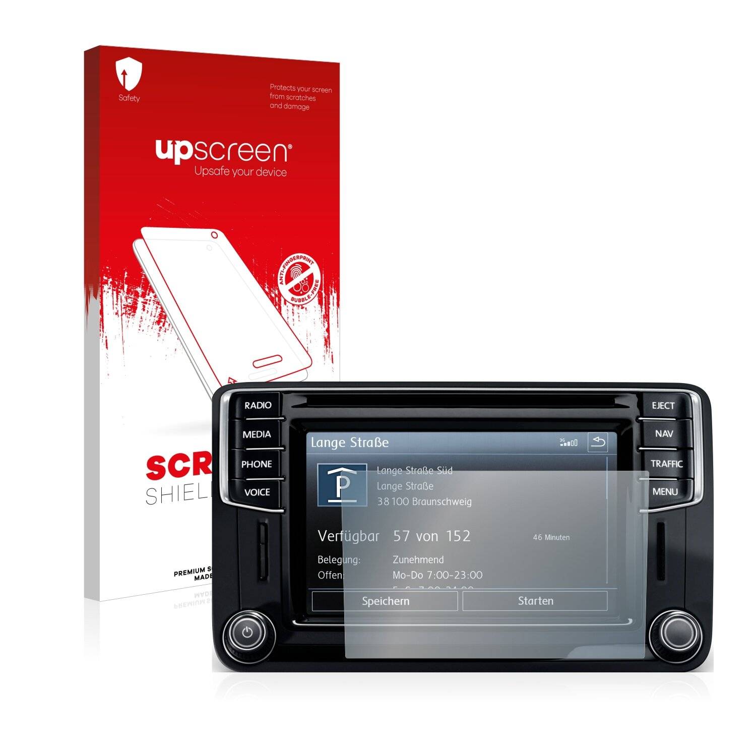 upscreen Scratch Shield Clear Premium Displayschutzfolie für Volkswagen California 2015
