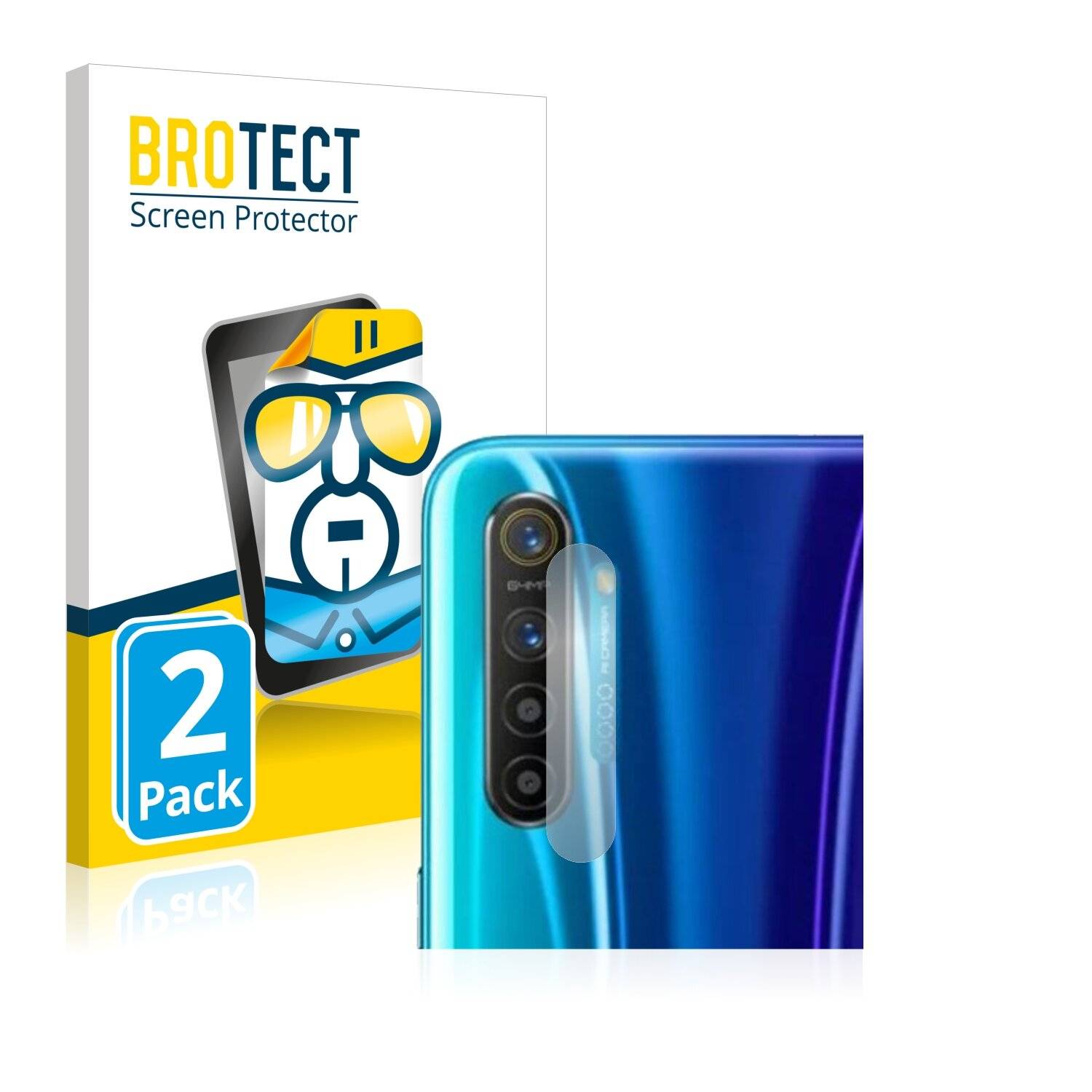 2x BROTECT HD-Clear Displayschutzfolie für Realme X2 (NUR