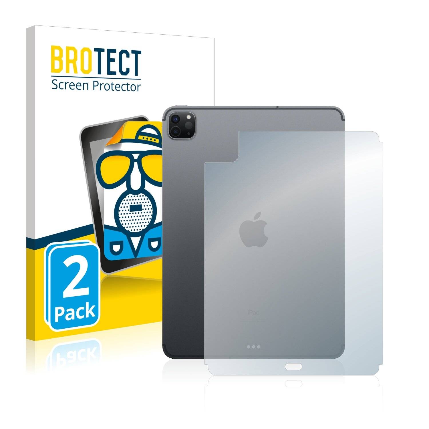 2x BROTECT Matte Displayschutzfolie für Apple iPad Pro 11 WiFi 2020 (Rückseite, 2.