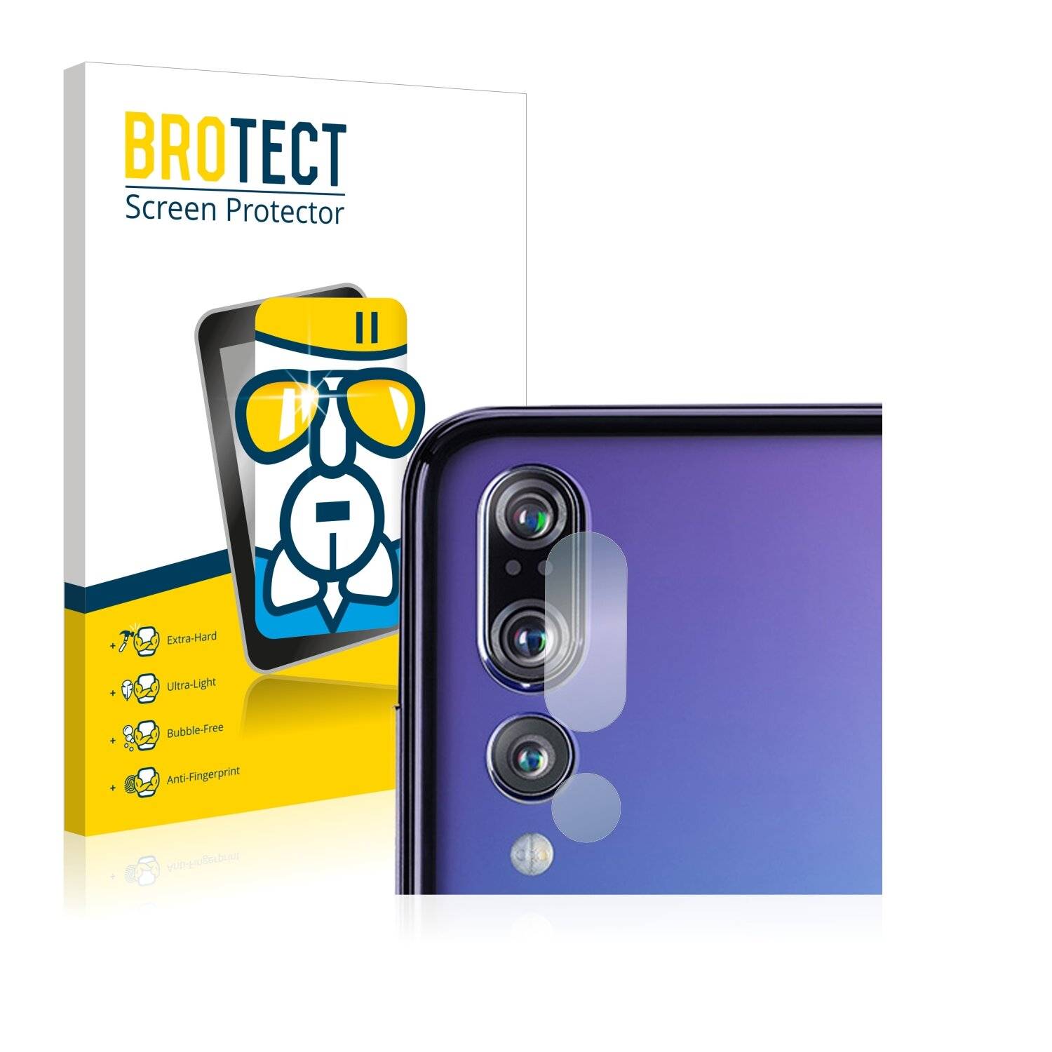 BROTECT AirGlass Schutzglas Folie für Huawei P20 Plus (NUR