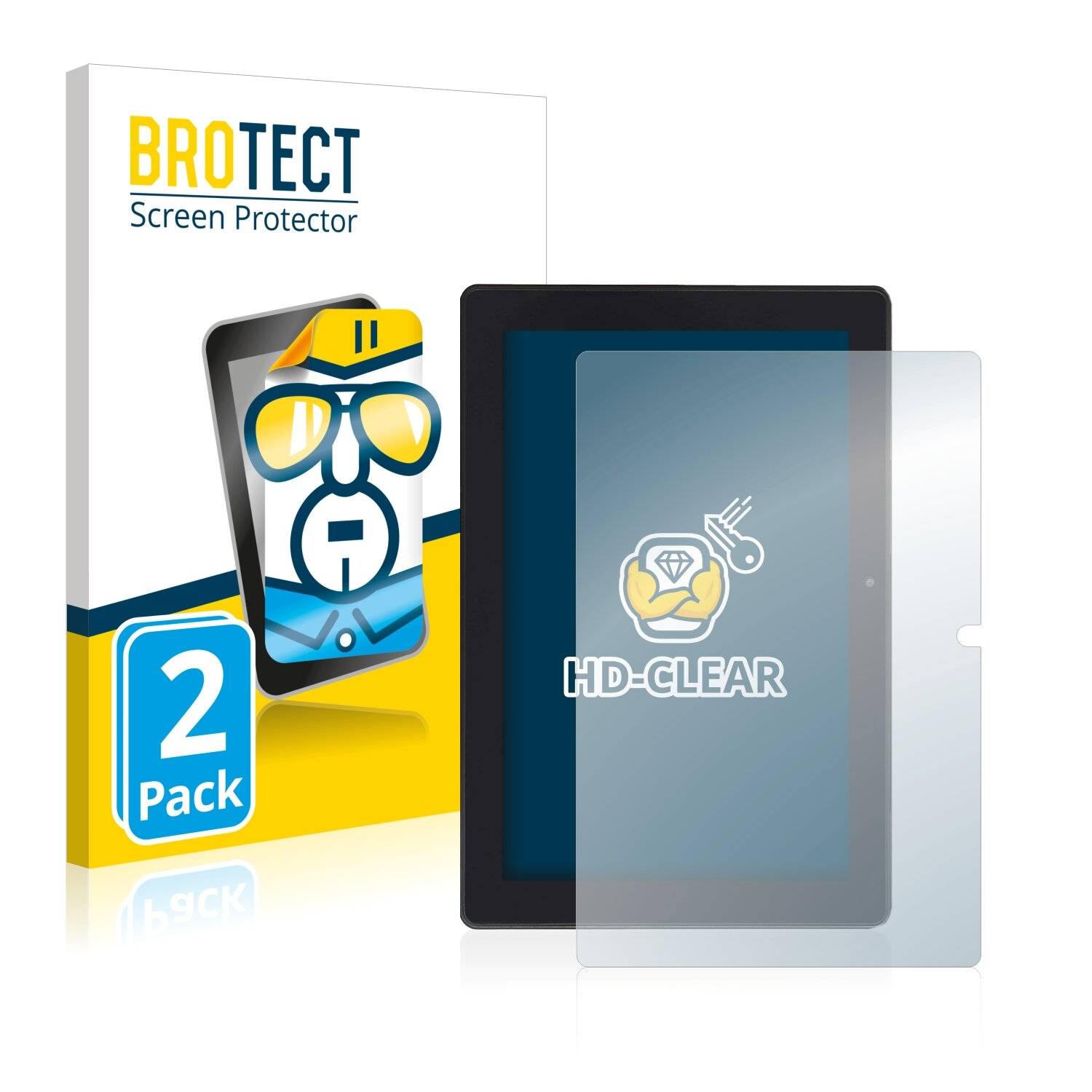 2x BROTECT HD-Clear Displayschutzfolie für Simbans Tangotab