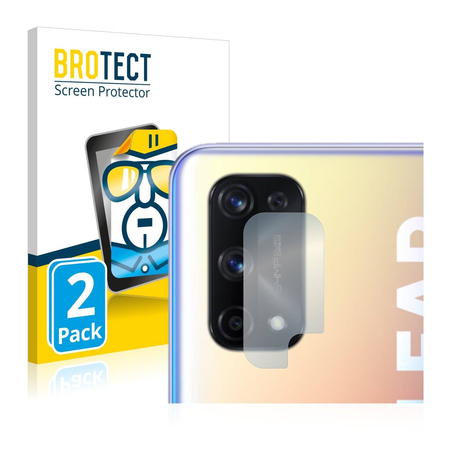 2x BROTECT HD-Clear Displayschutzfolie für Realme X7 Pro (NUR