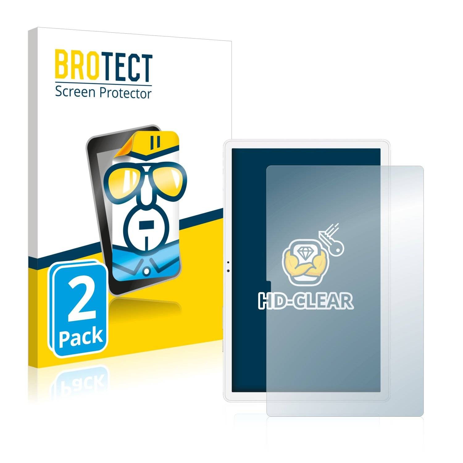2x BROTECT HD-Clear Displayschutzfolie für Samsung Galaxy Tab A7 10.4 WiFi