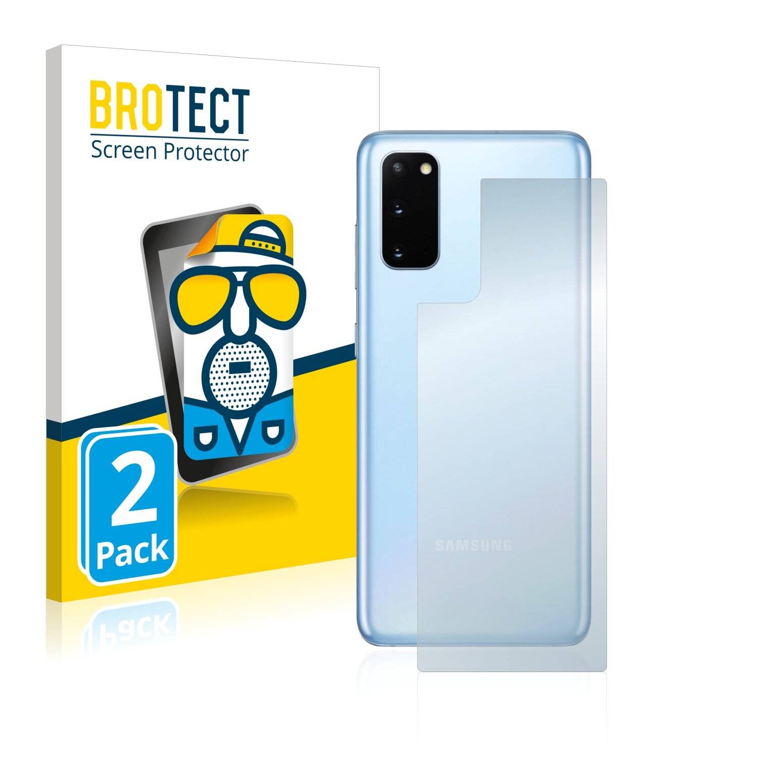2x BROTECT Matte Displayschutzfolie für Samsung Galaxy S20 (Rückseite) - Entspiegelt,