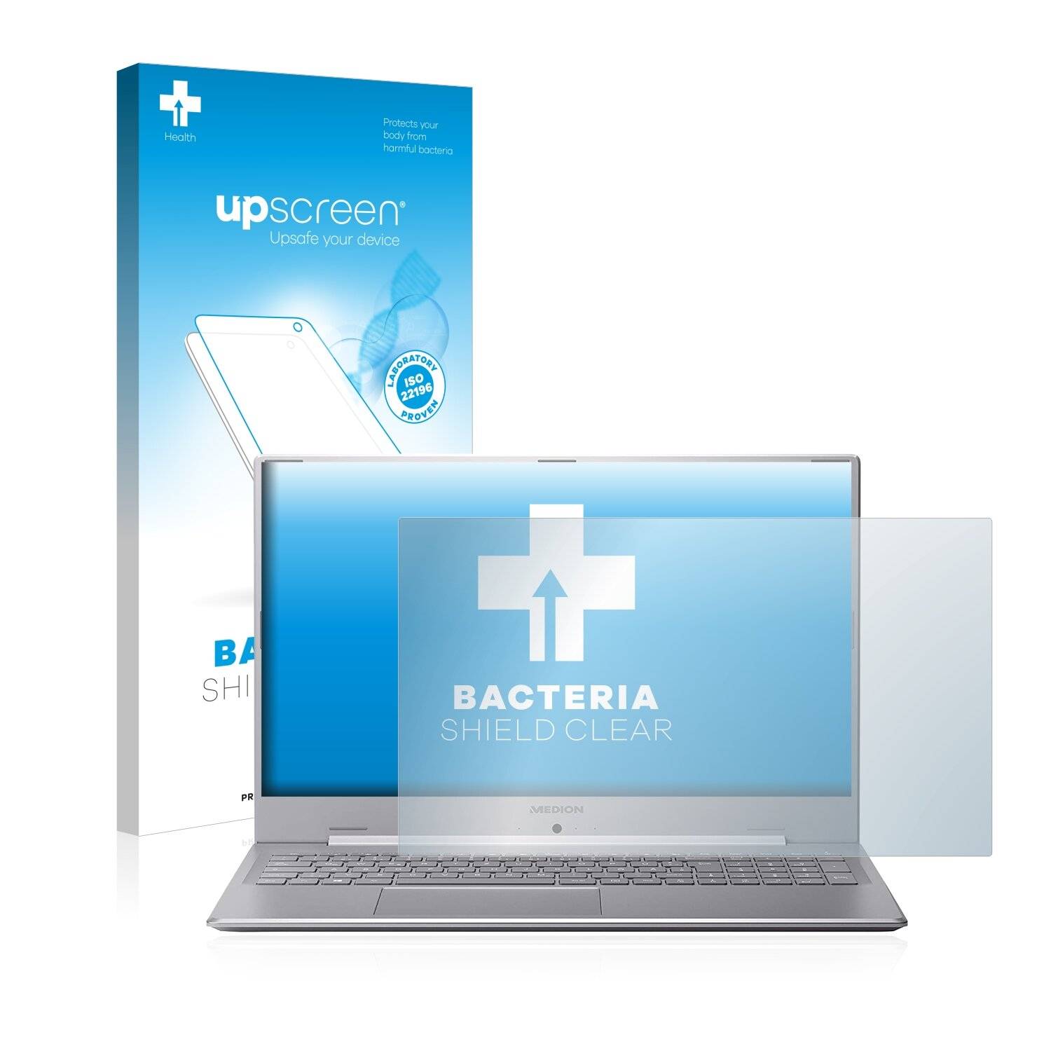 upscreen Bacteria Shield Clear Premium Antibakterielle Displayschutzfolie für Medion Akoya