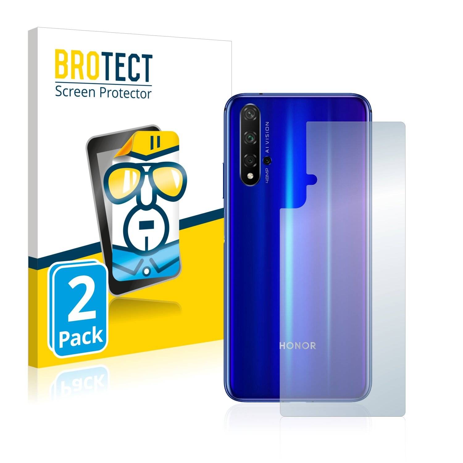 2x BROTECT HD-Clear Displayschutzfolie für Honor 20S