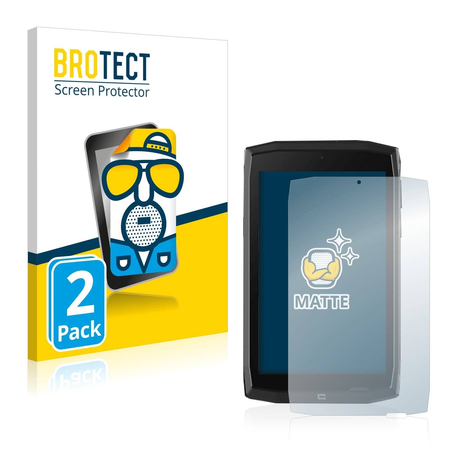 2x BROTECT Matte Displayschutzfolie für Crosscall Core T4 - Entspiegelt,