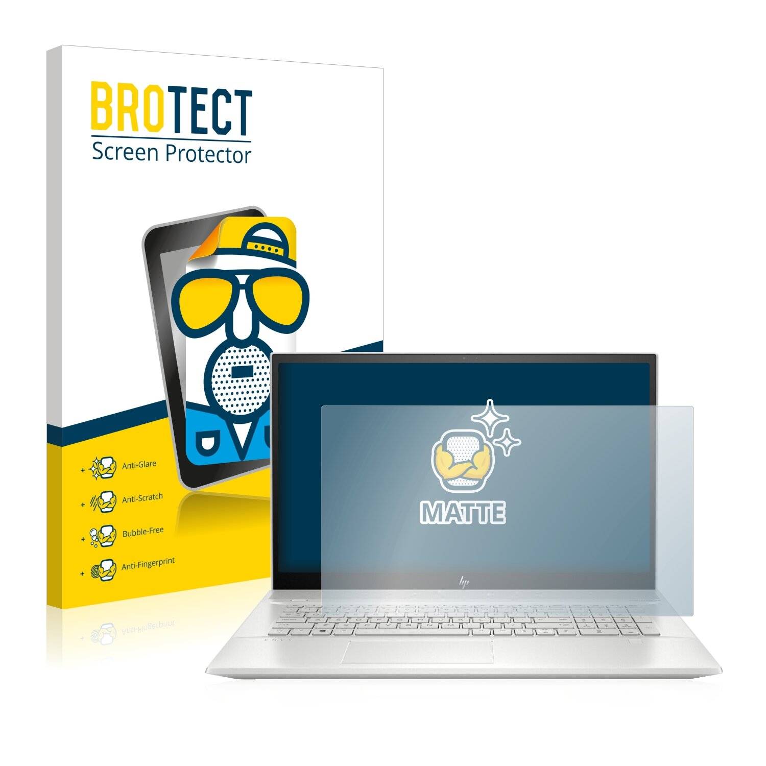 BROTECT Matte Displayschutzfolie für HP Envy 17-ce1135ng - Entspiegelt,