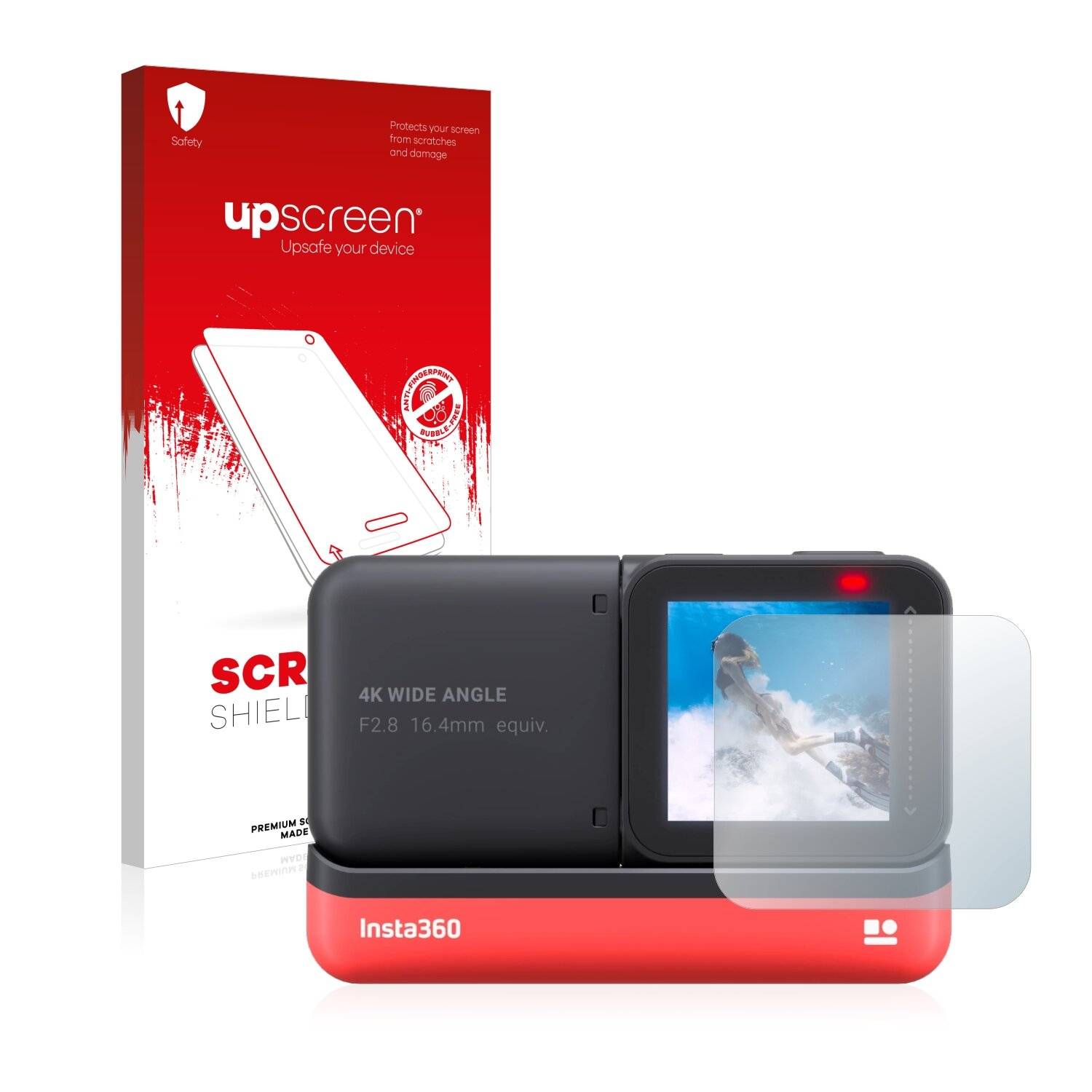 upscreen Scratch Shield Clear Premium Displayschutzfolie für Insta360 One R Twin