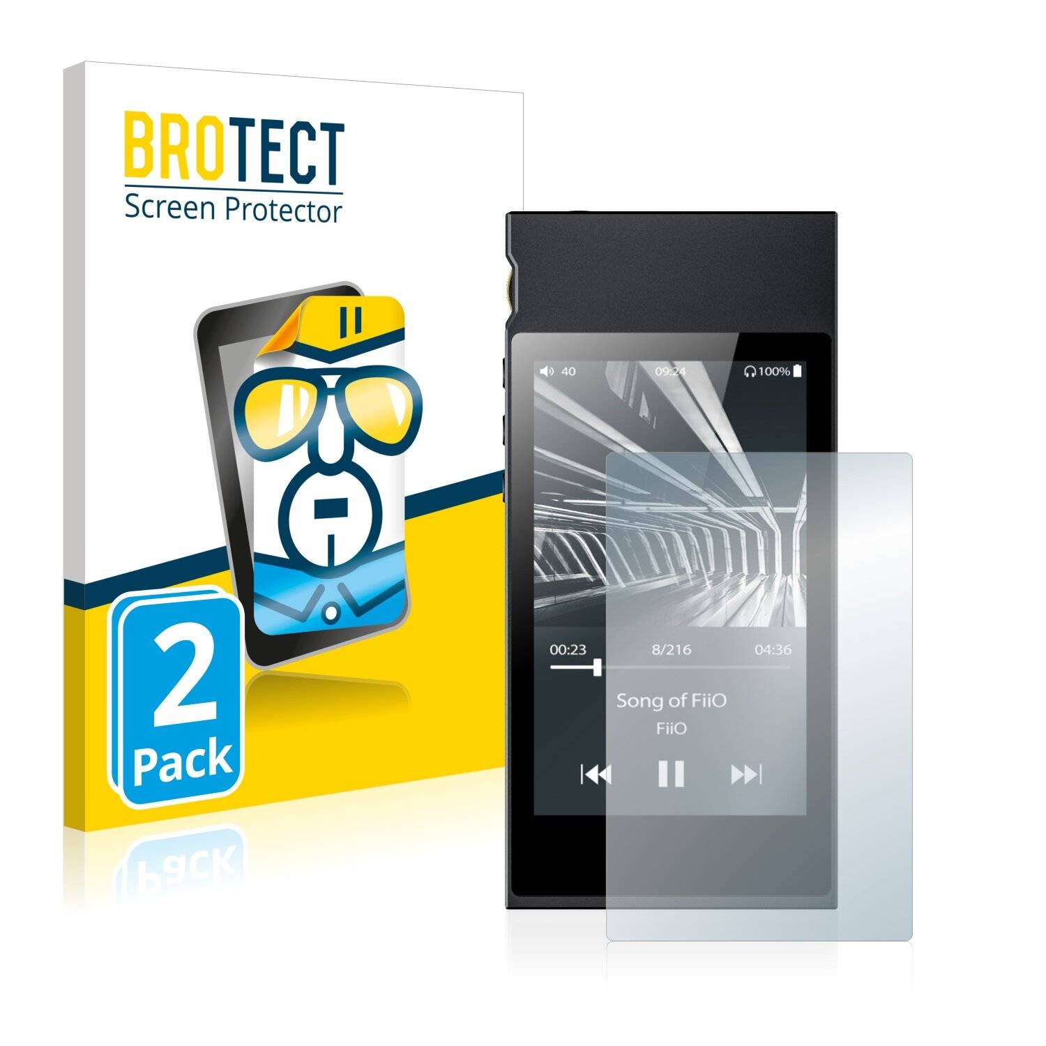 2x BROTECT HD-Clear Displayschutzfolie für FiiO
