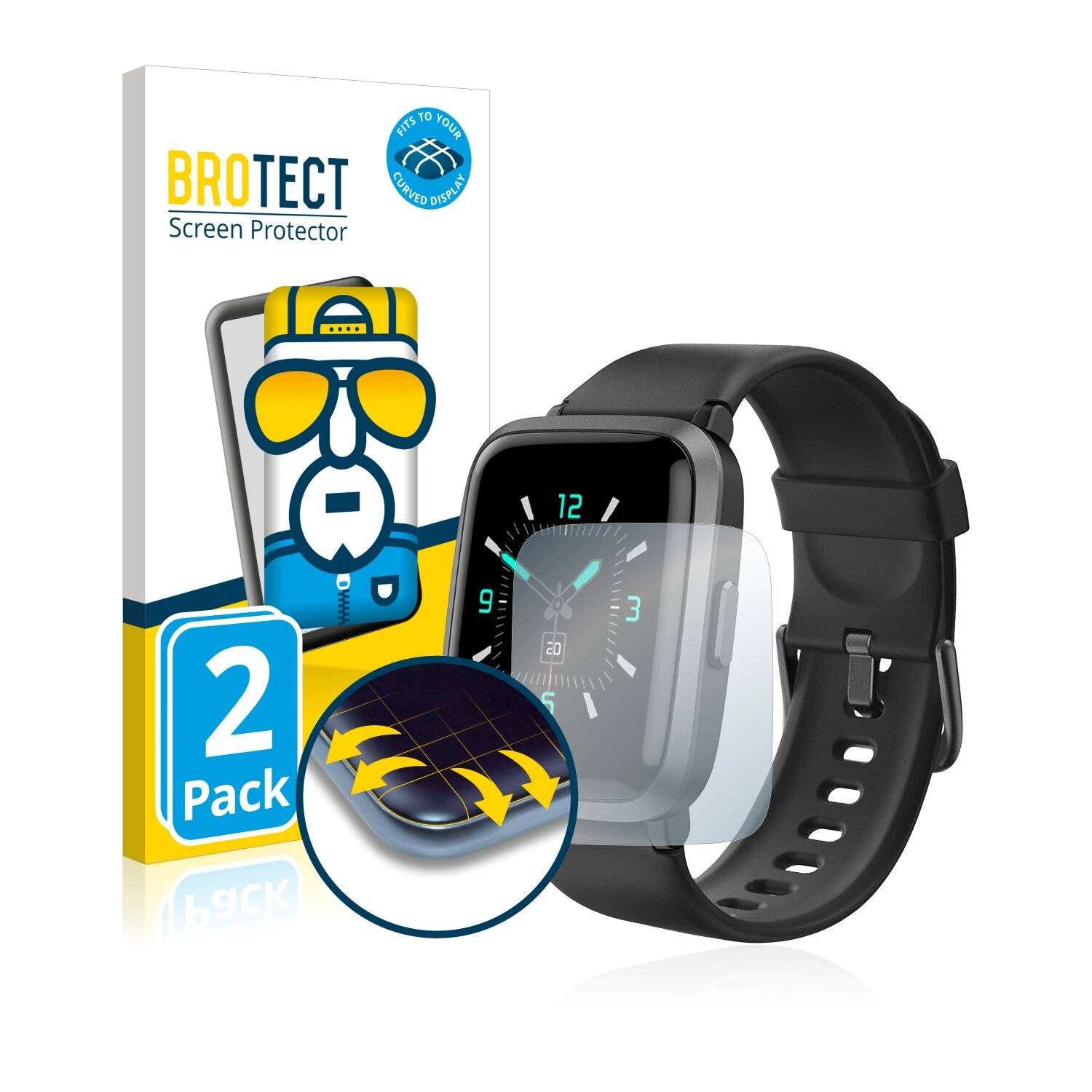 2x BROTECT Flex Full-Cover Displayschutzfolie für Aiorx