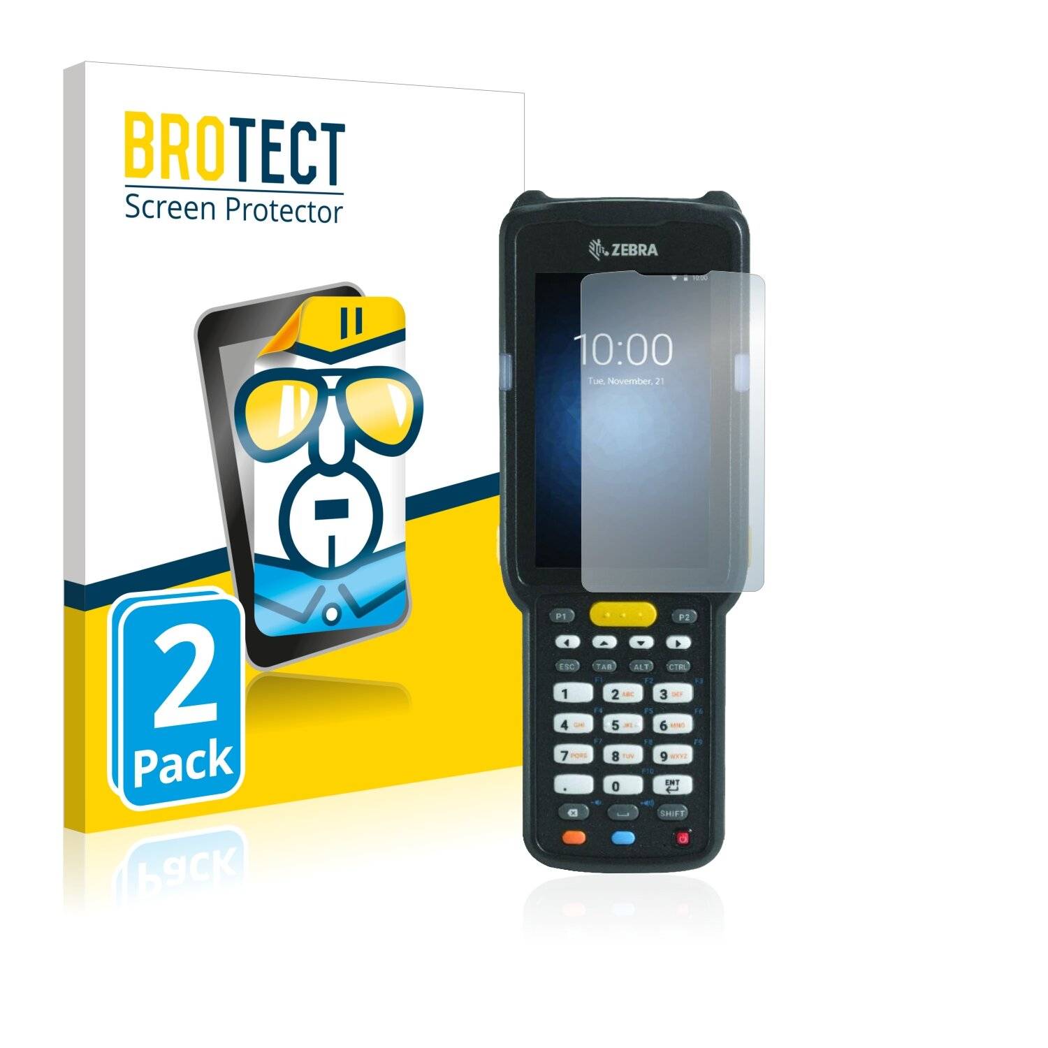 2x BROTECT HD-Clear Displayschutzfolie für Zebra