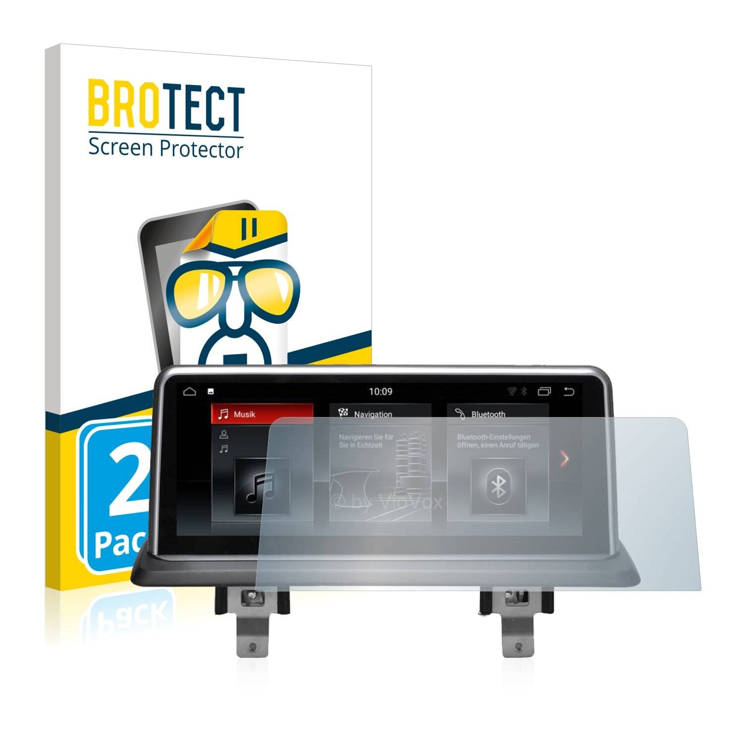 2x BROTECT HD-Clear Displayschutzfolie für BMW 1 E82 2004-2013 VioVox 8251