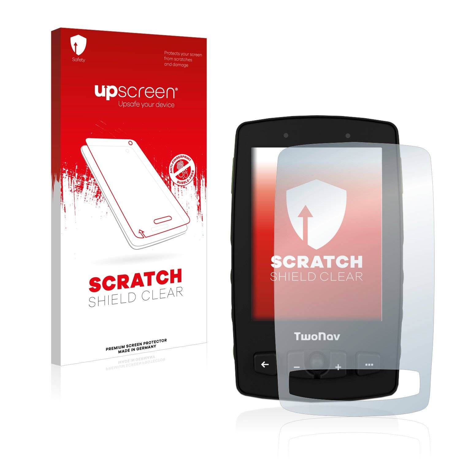 upscreen Scratch Shield Clear Premium Displayschutzfolie für TwoNav Aventura