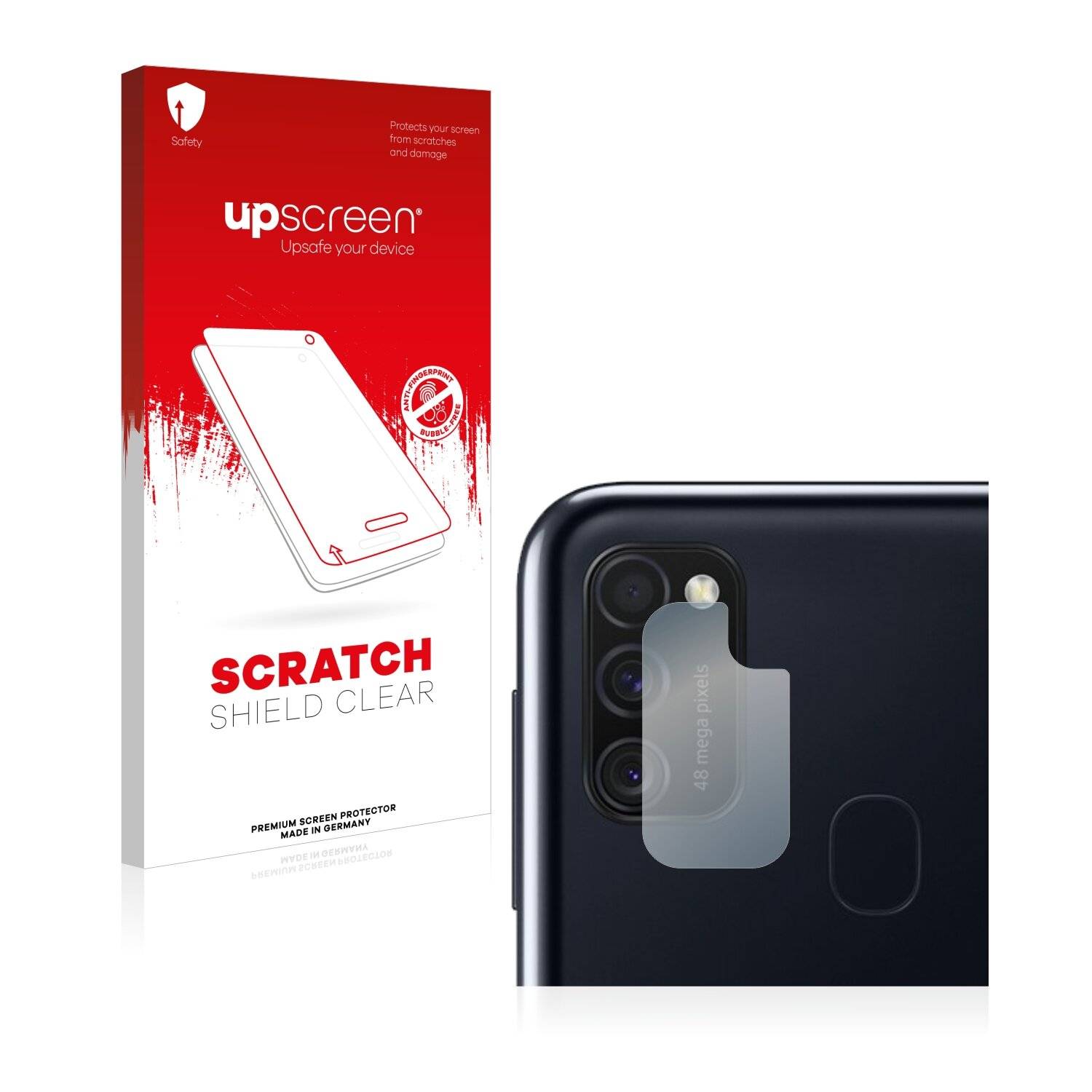 upscreen Scratch Shield Clear Premium Displayschutzfolie für Samsung Galaxy M21 (NUR