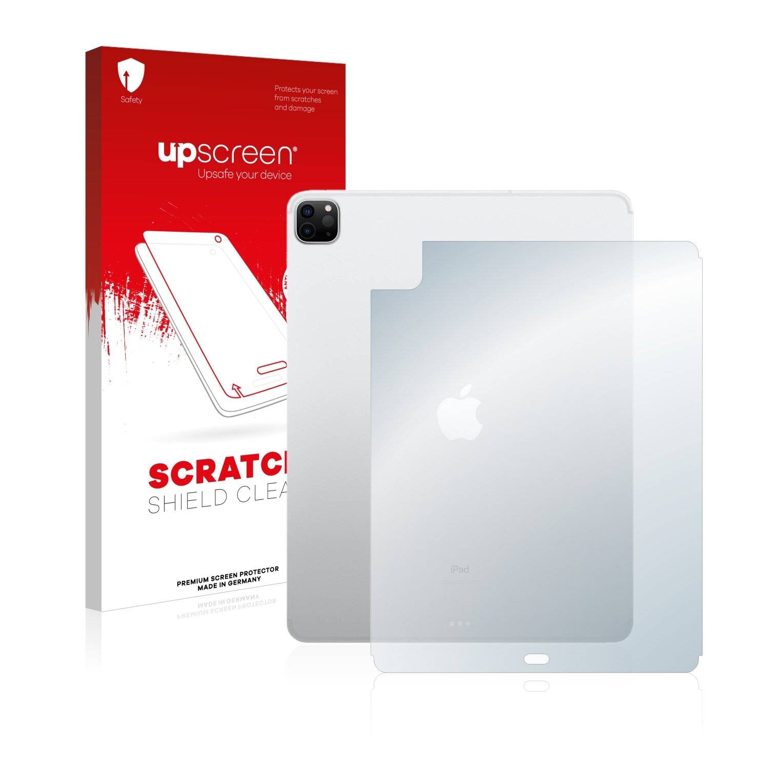 upscreen Scratch Shield Clear Premium Displayschutzfolie für Apple iPad Pro 12.9 WiFi 2020