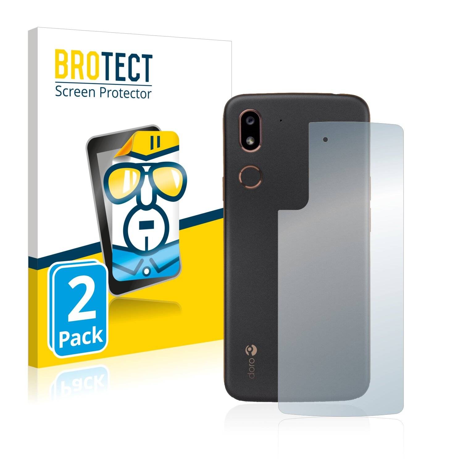 2x BROTECT HD-Clear Displayschutzfolie für Doro 8080
