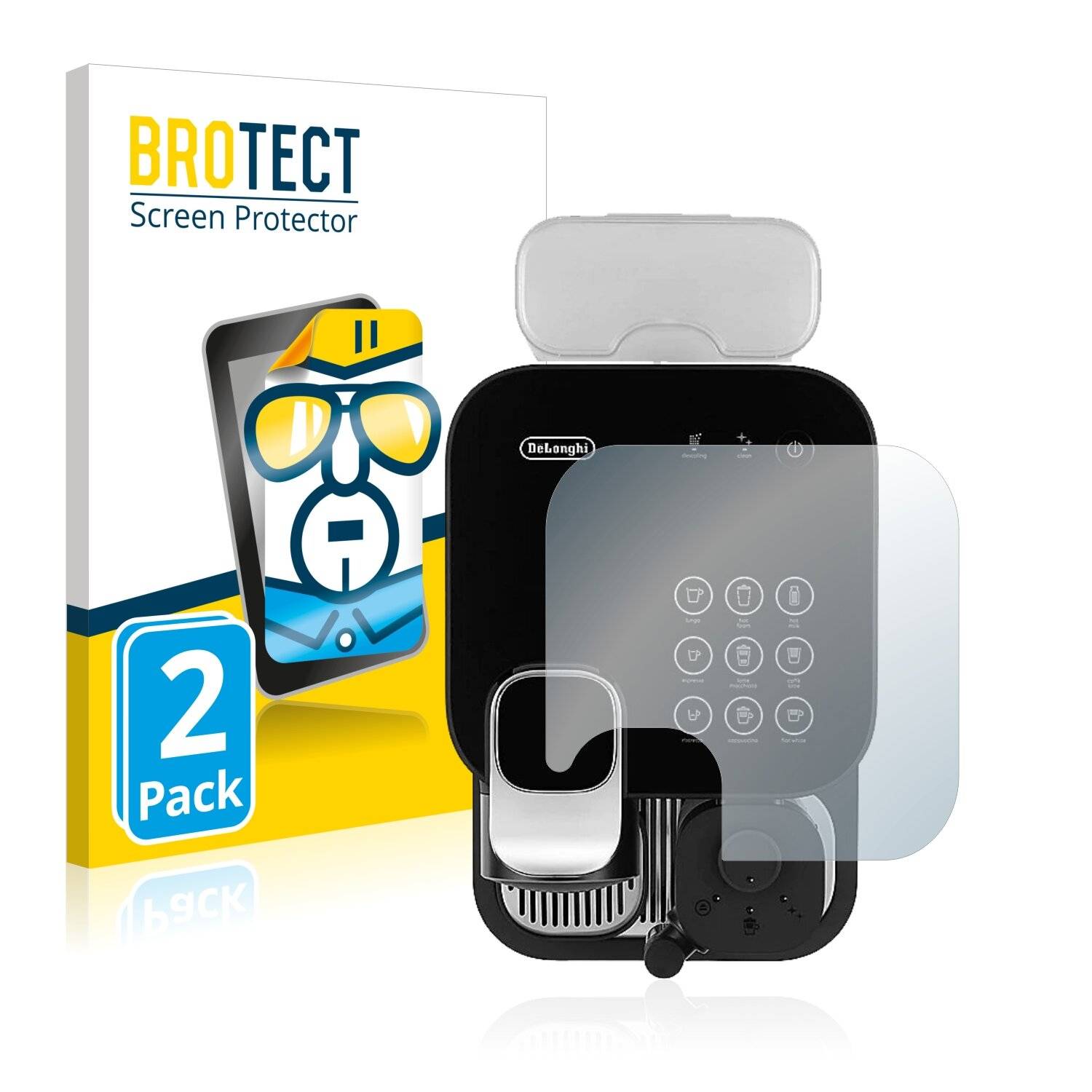 2x BROTECT HD-Clear Displayschutzfolie für DeLonghi Gran Lattissima