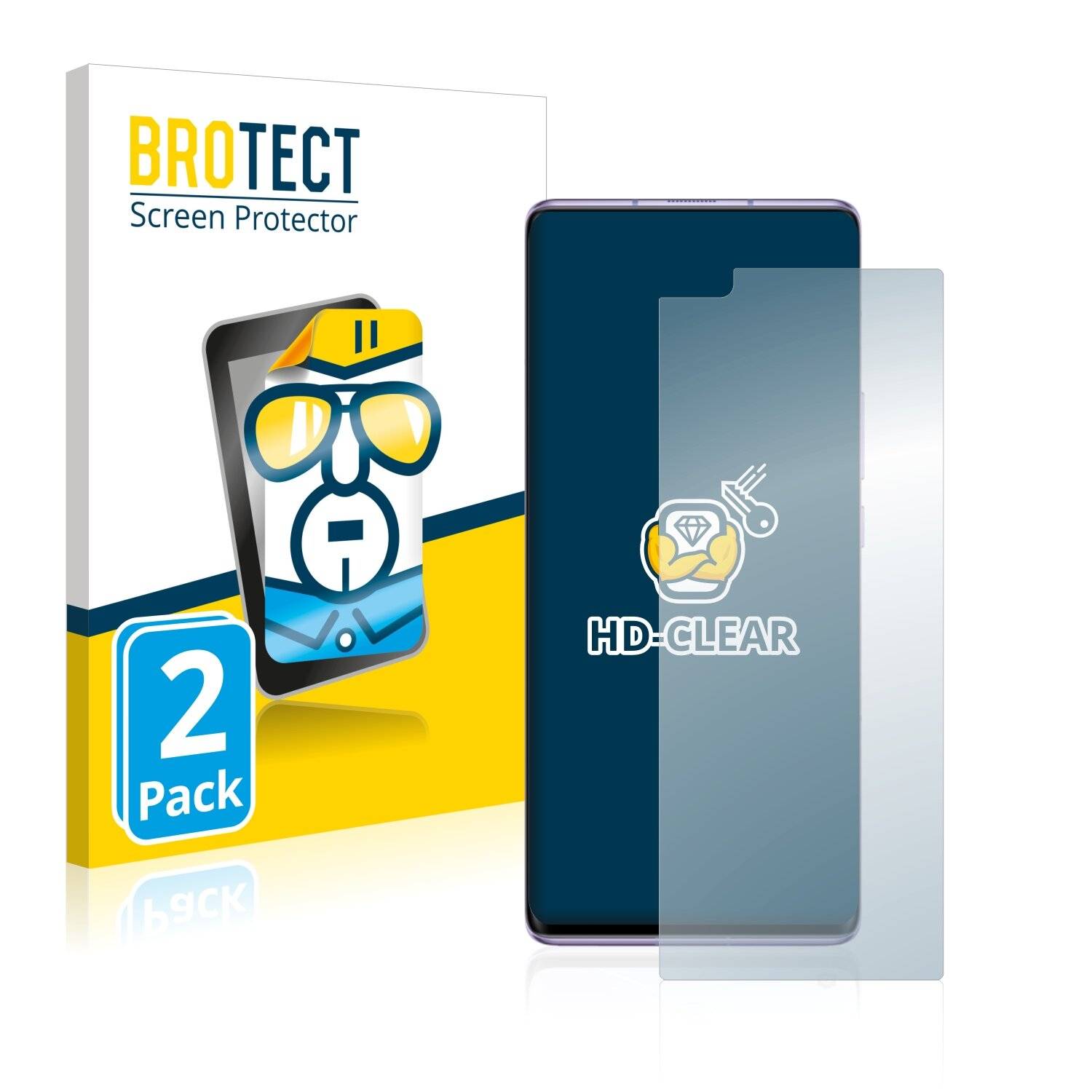 2x BROTECT HD-Clear Displayschutzfolie für Huawei Nova 8 Pro