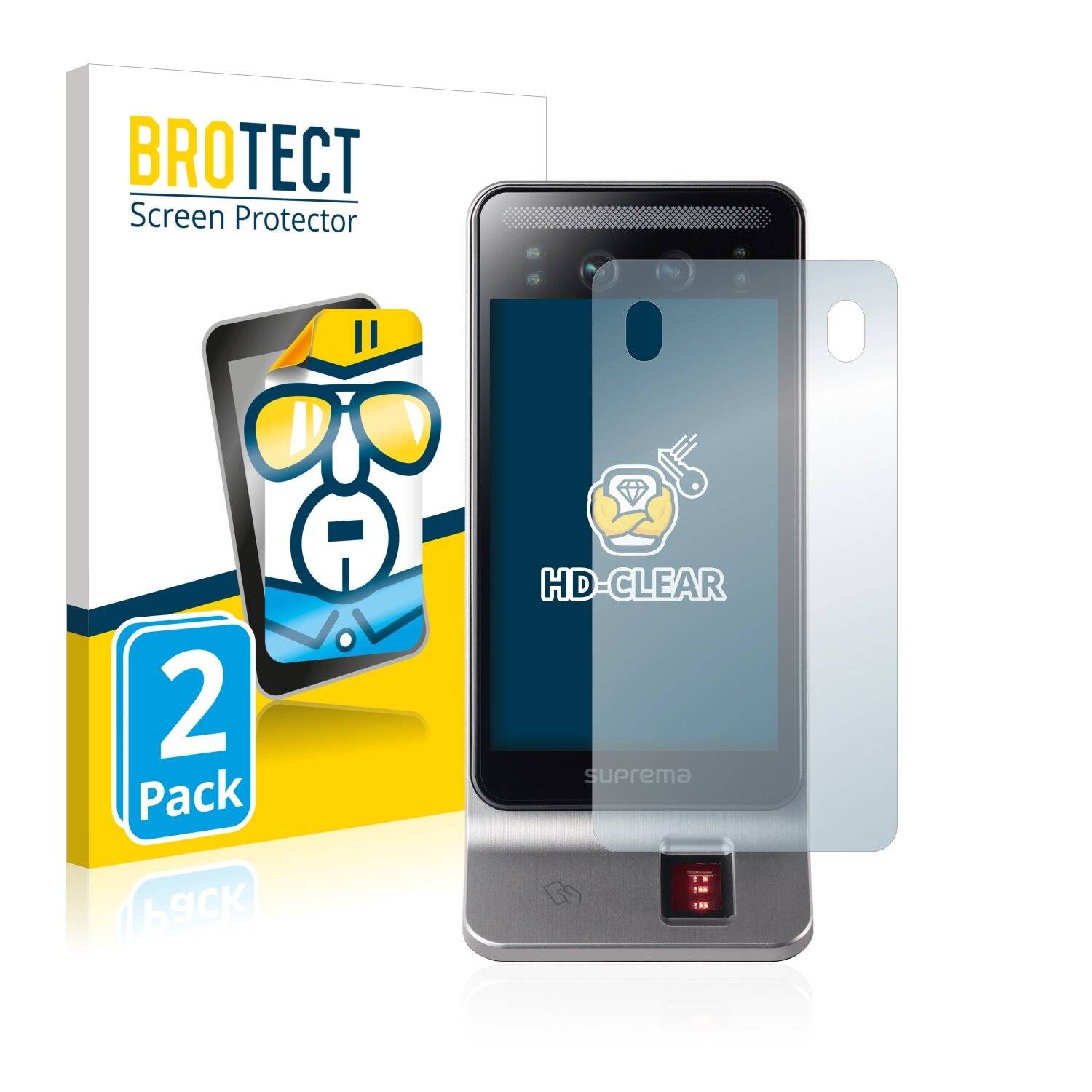 2x BROTECT HD-Clear Displayschutzfolie für Suprema FaceStation