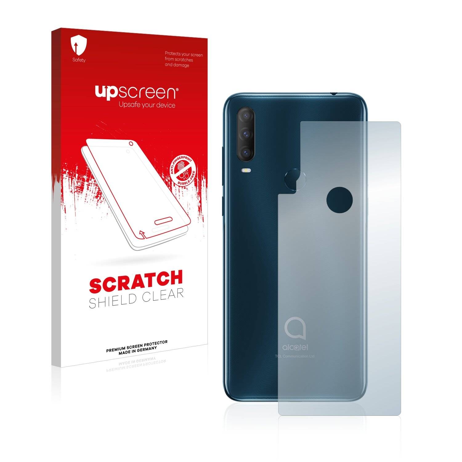 upscreen Scratch Shield Clear Premium Displayschutzfolie für Alcatel 1S 2020