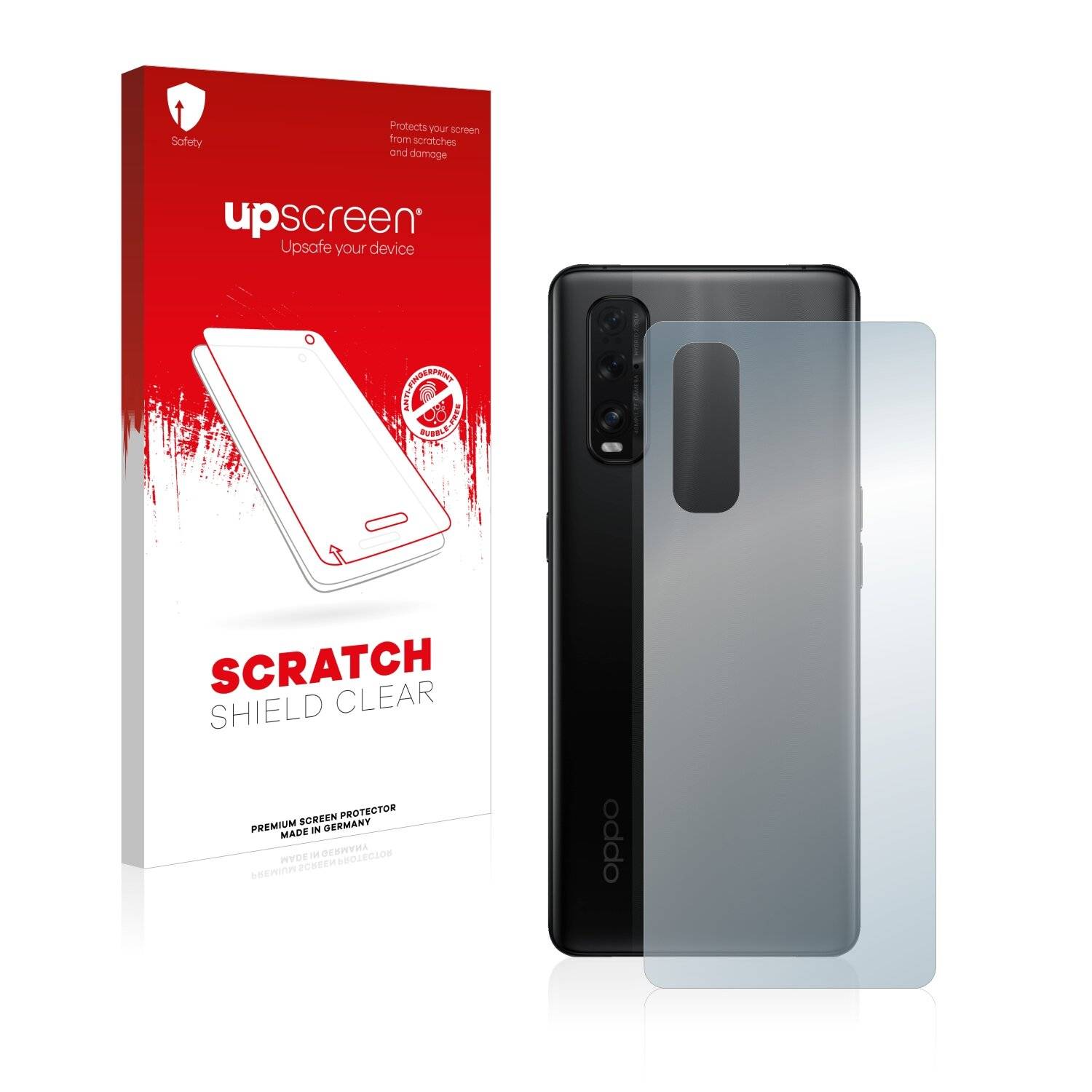 upscreen Scratch Shield Clear Premium Displayschutzfolie für Oppo Find X2