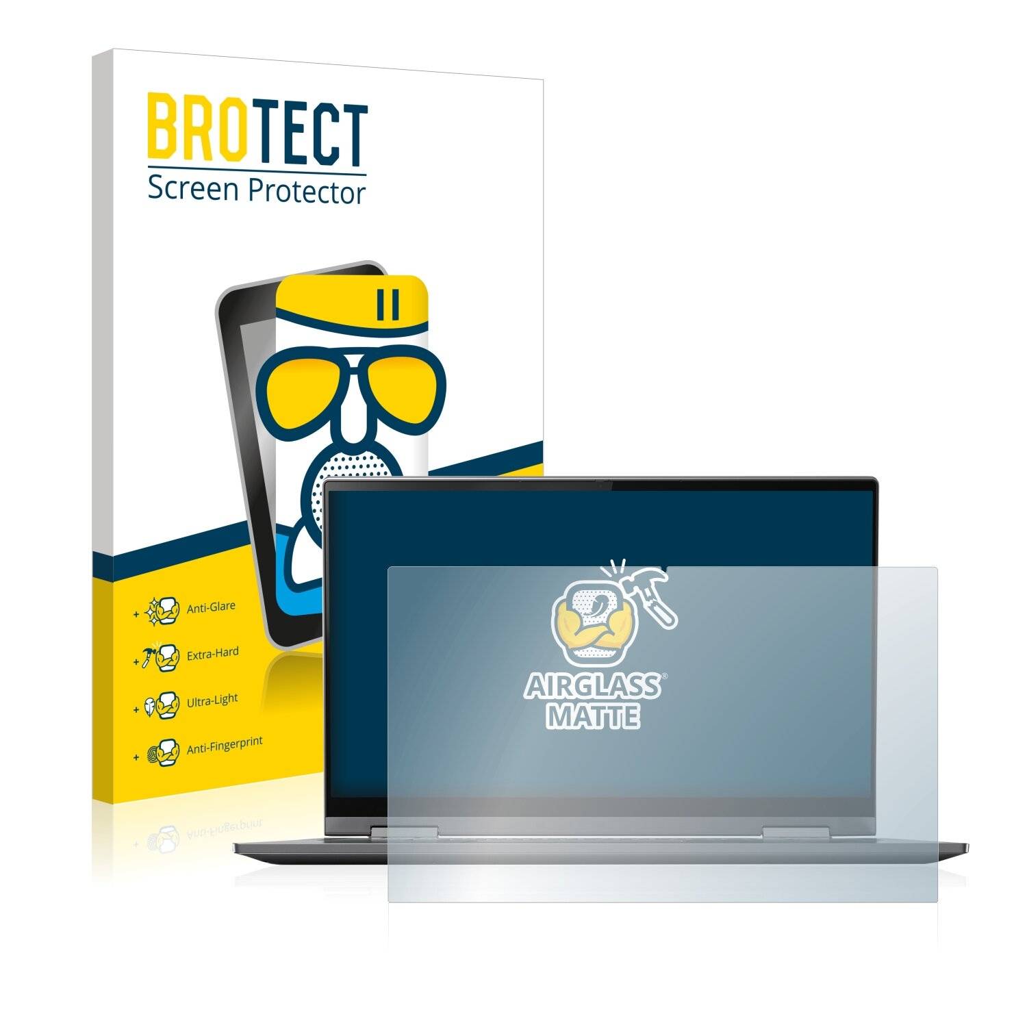 BROTECT AirGlass Matte Schutzglas Folie für Lenovo Yoga C740-14IML