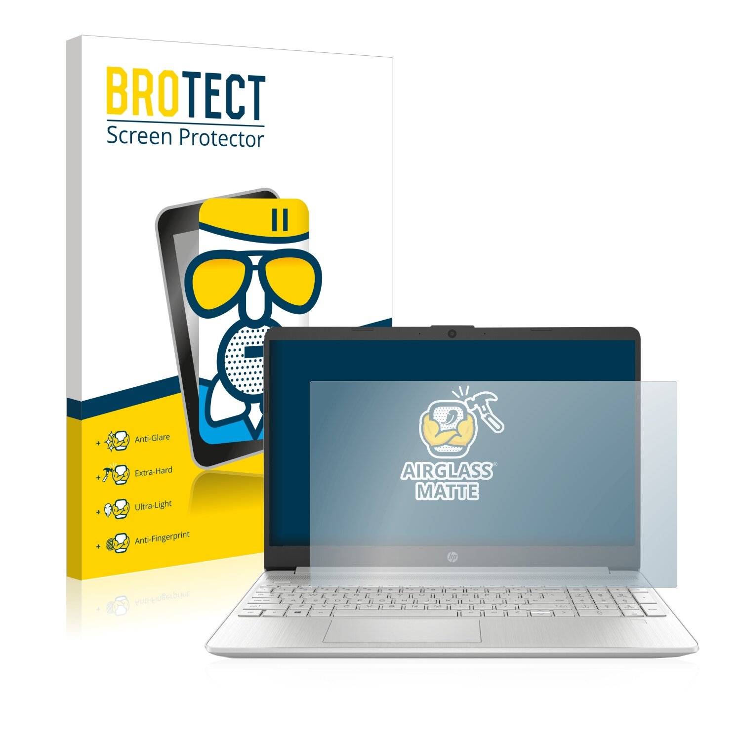 BROTECT AirGlass Matte Schutzglas Folie für HP