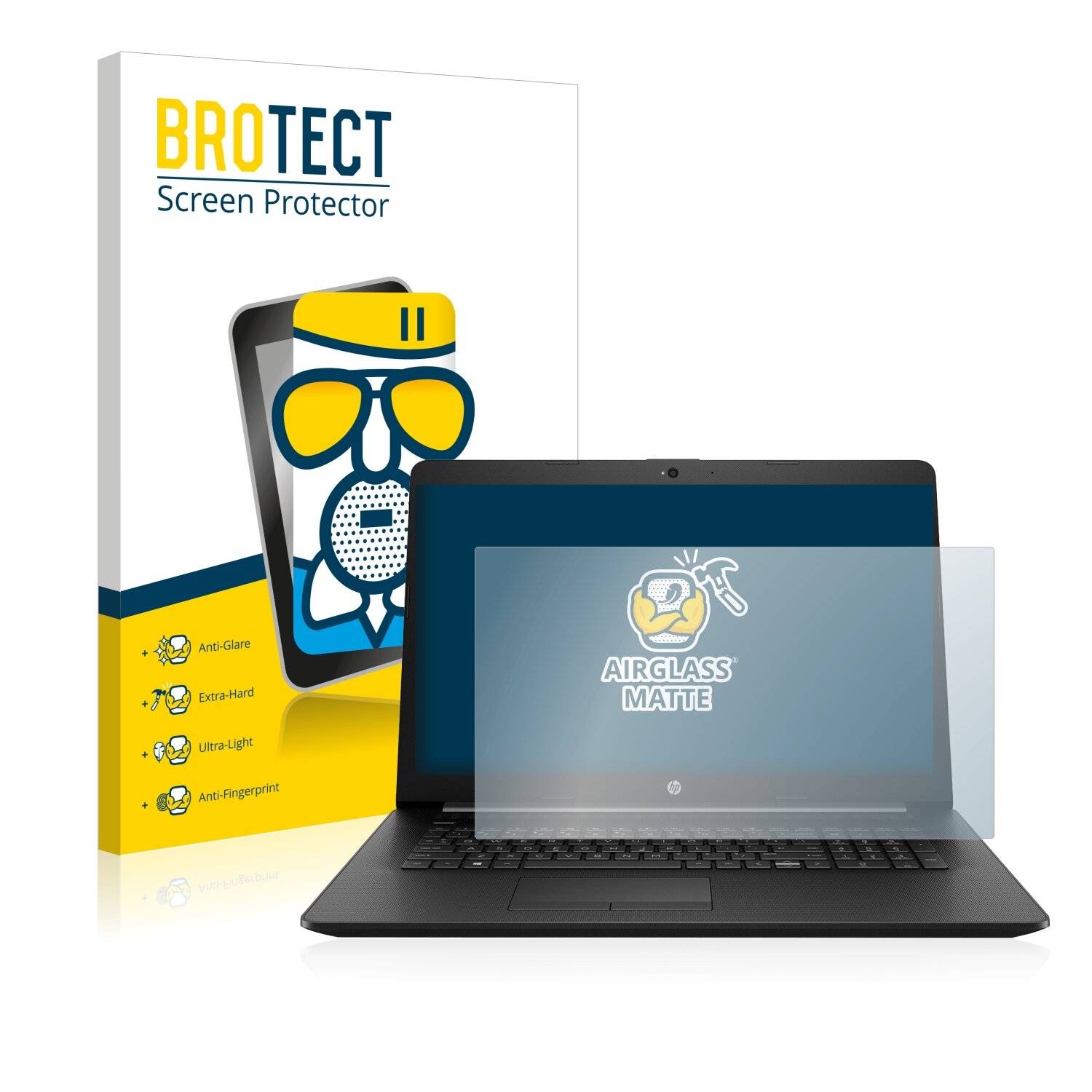 BROTECT AirGlass Matte Schutzglas Folie für HP