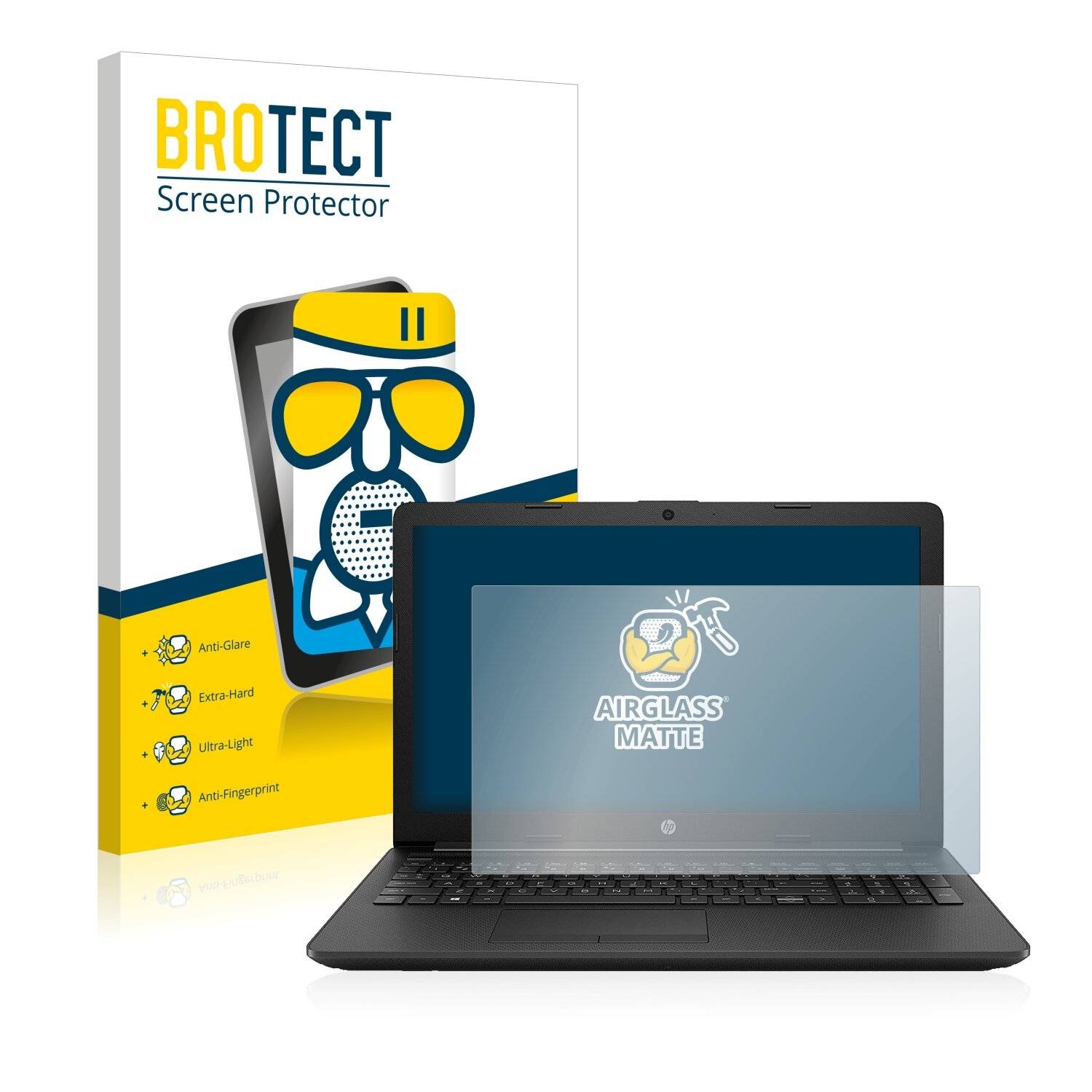 BROTECT AirGlass Matte Schutzglas Folie für HP