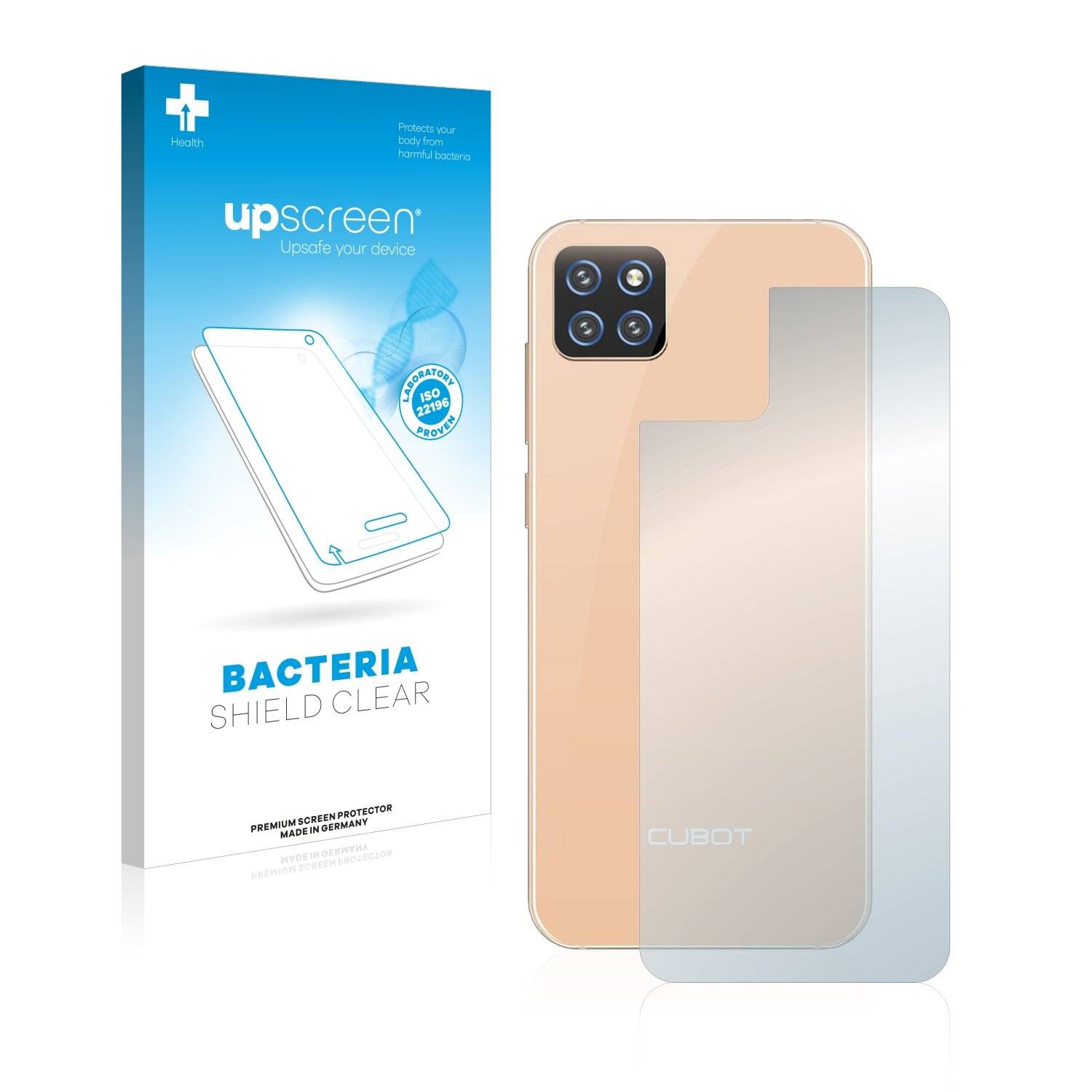 upscreen Bacteria Shield Clear Premium Antibakterielle Displayschutzfolie für Cubot X20 Pro