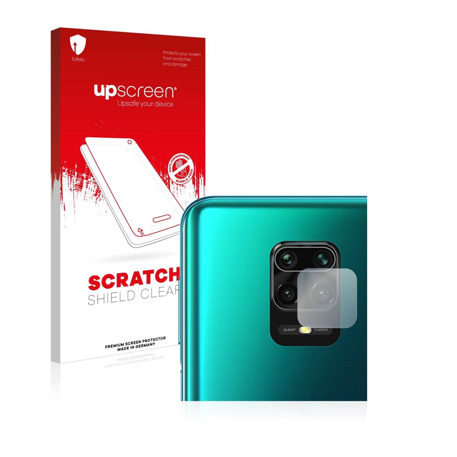 upscreen Scratch Shield Clear Premium Displayschutzfolie für Xiaomi Redmi Note 9 Pro Max