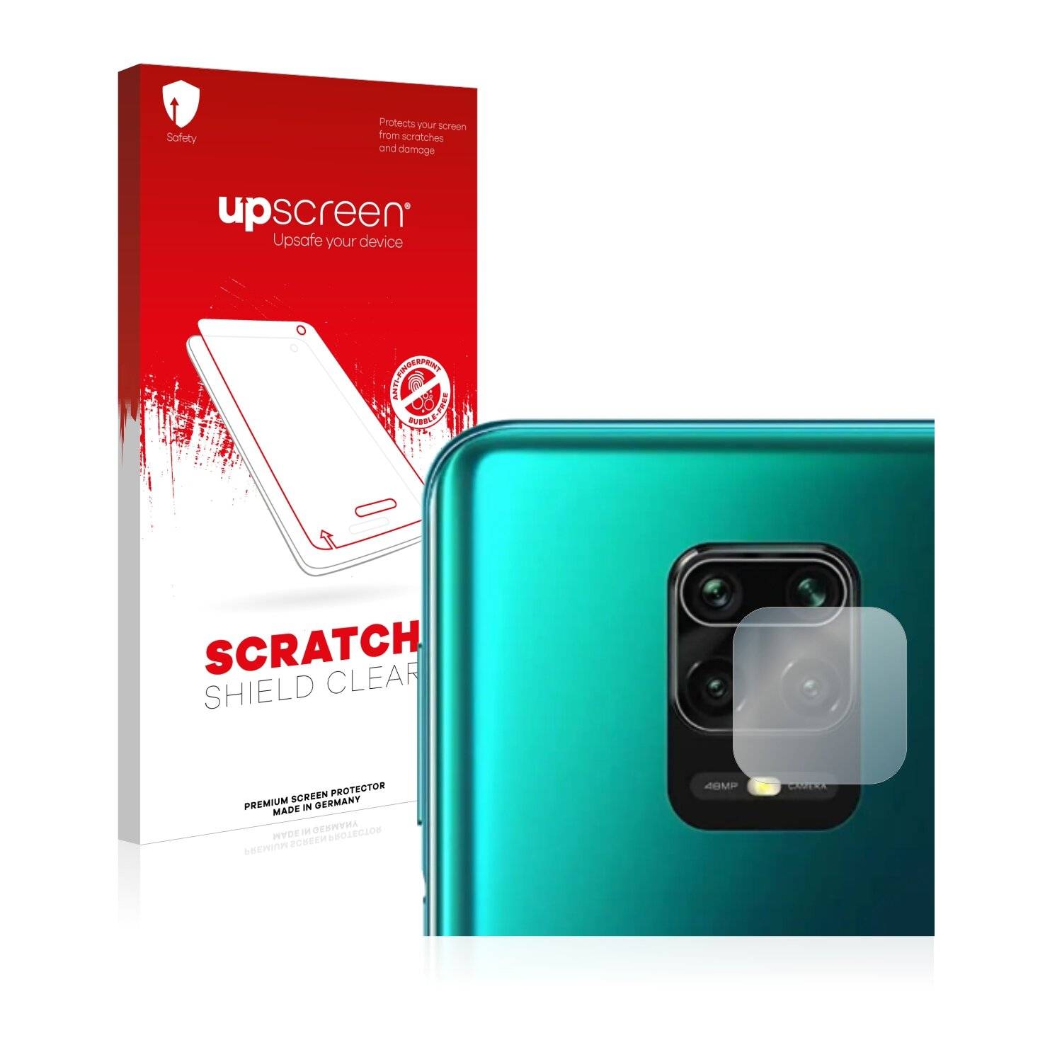 upscreen Scratch Shield Clear Premium Displayschutzfolie für Xiaomi Redmi Note 9 Pro (NUR