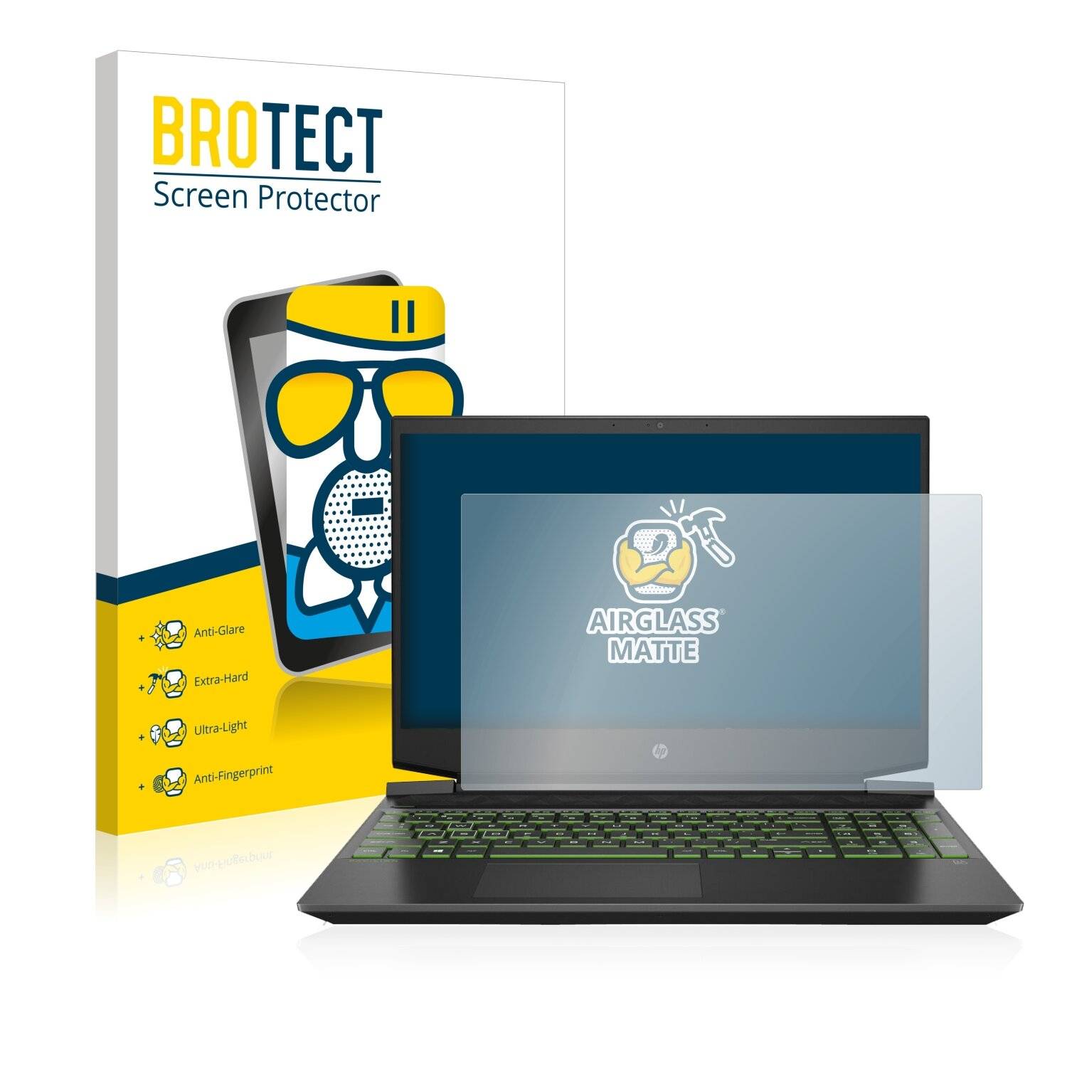 BROTECT AirGlass Matte Schutzglas Folie für HP Pavilion