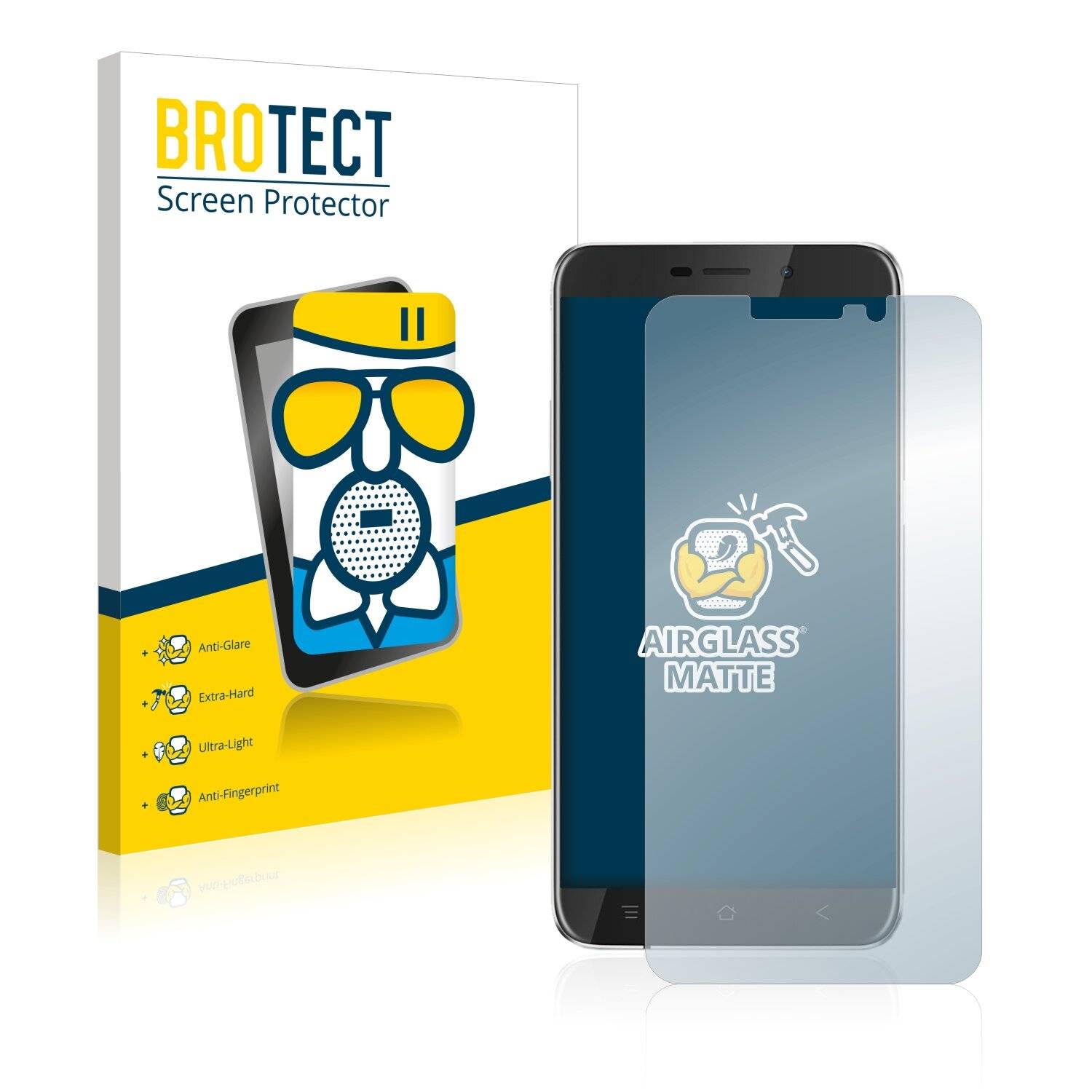 BROTECT AirGlass Matte Schutzglas Folie für Blackview